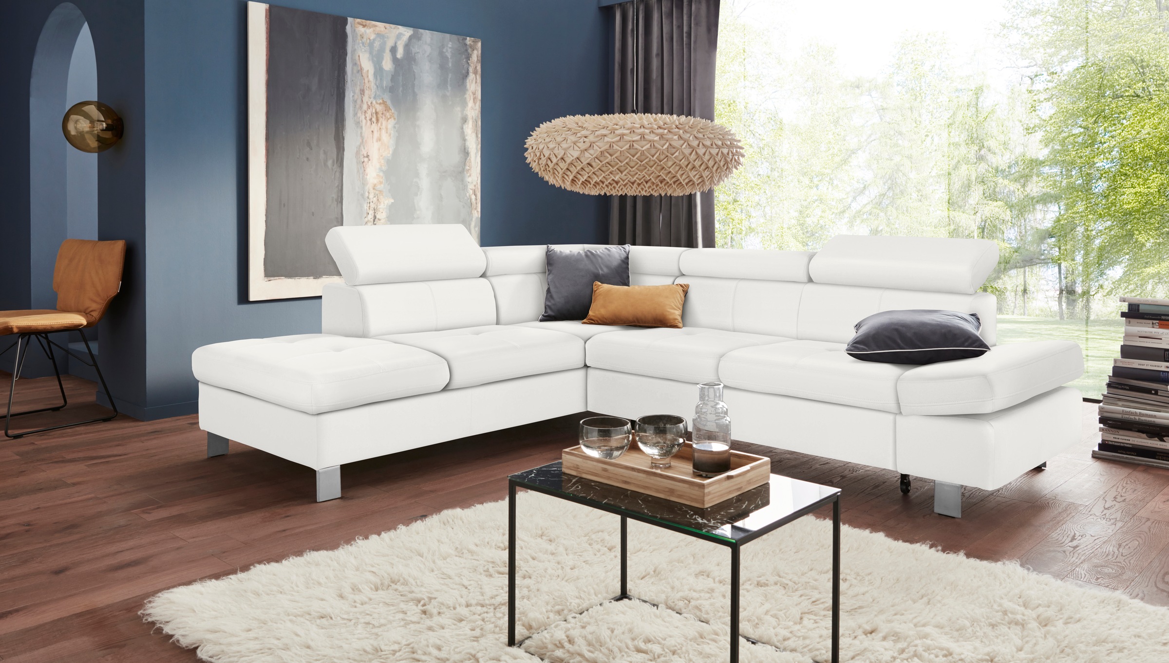 exxpo - sofa fashion Ecksofa "Fiji, L-Form", mit Kopf- bzw. Rückenverstellu günstig online kaufen