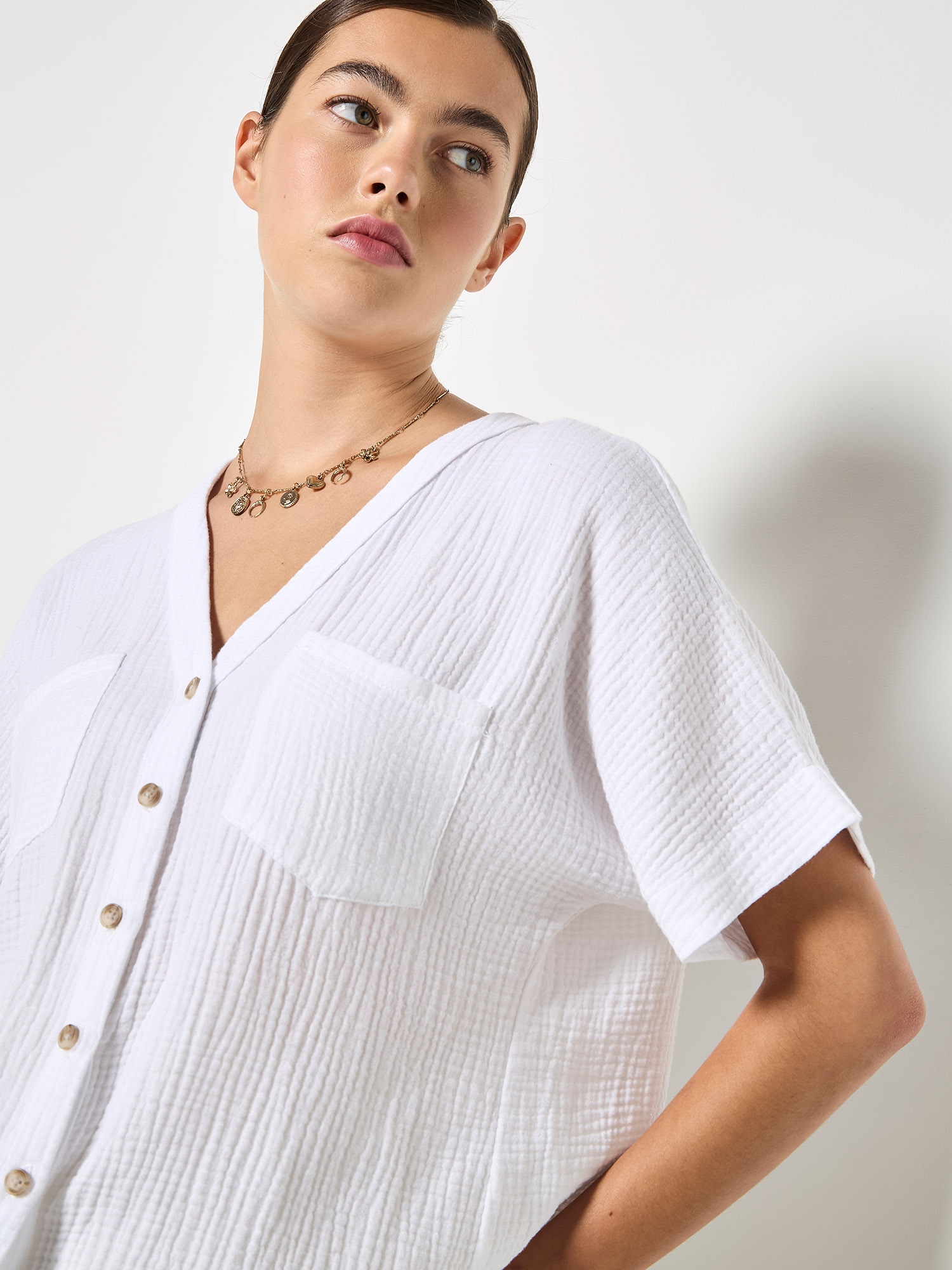 Apricot Klassische Bluse »Bluse« Einfarbig