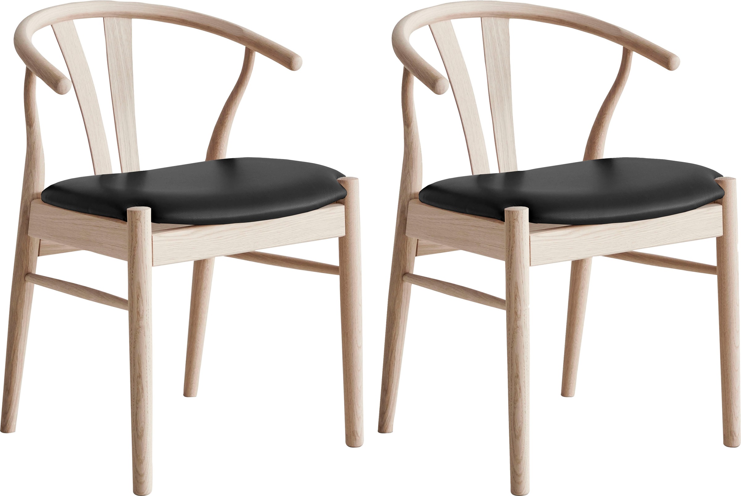 Hammel Furniture Holzstuhl "Findahl by Hammel Frida" (Set) 2 Stk. Kunstlede günstig online kaufen