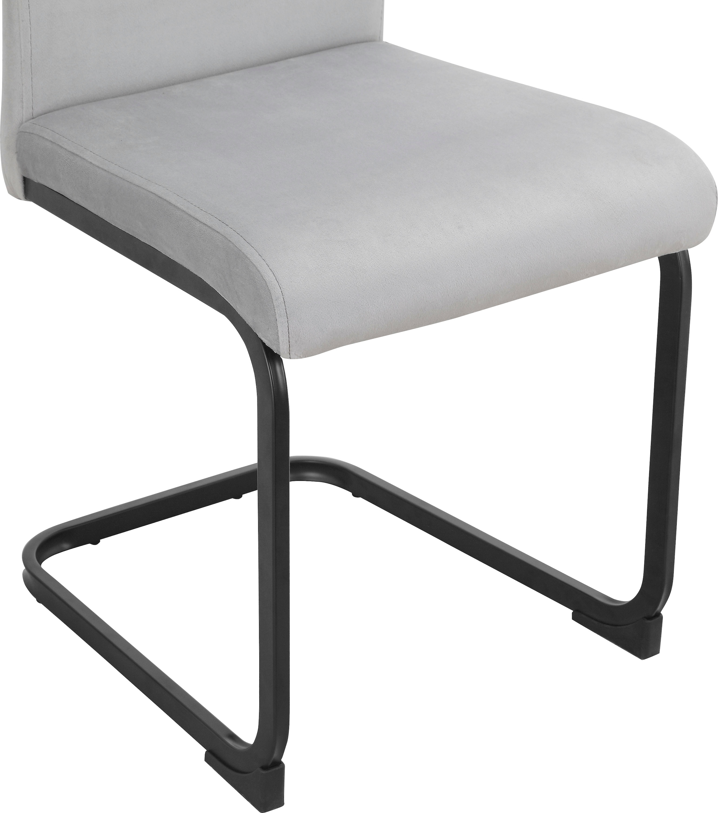 INOSIGN Essgruppe »Darcel/Danny«, (Set, 5 tlg.), Freischwinger Esszimmerstuhl, Tisch mit festmontierter Platte