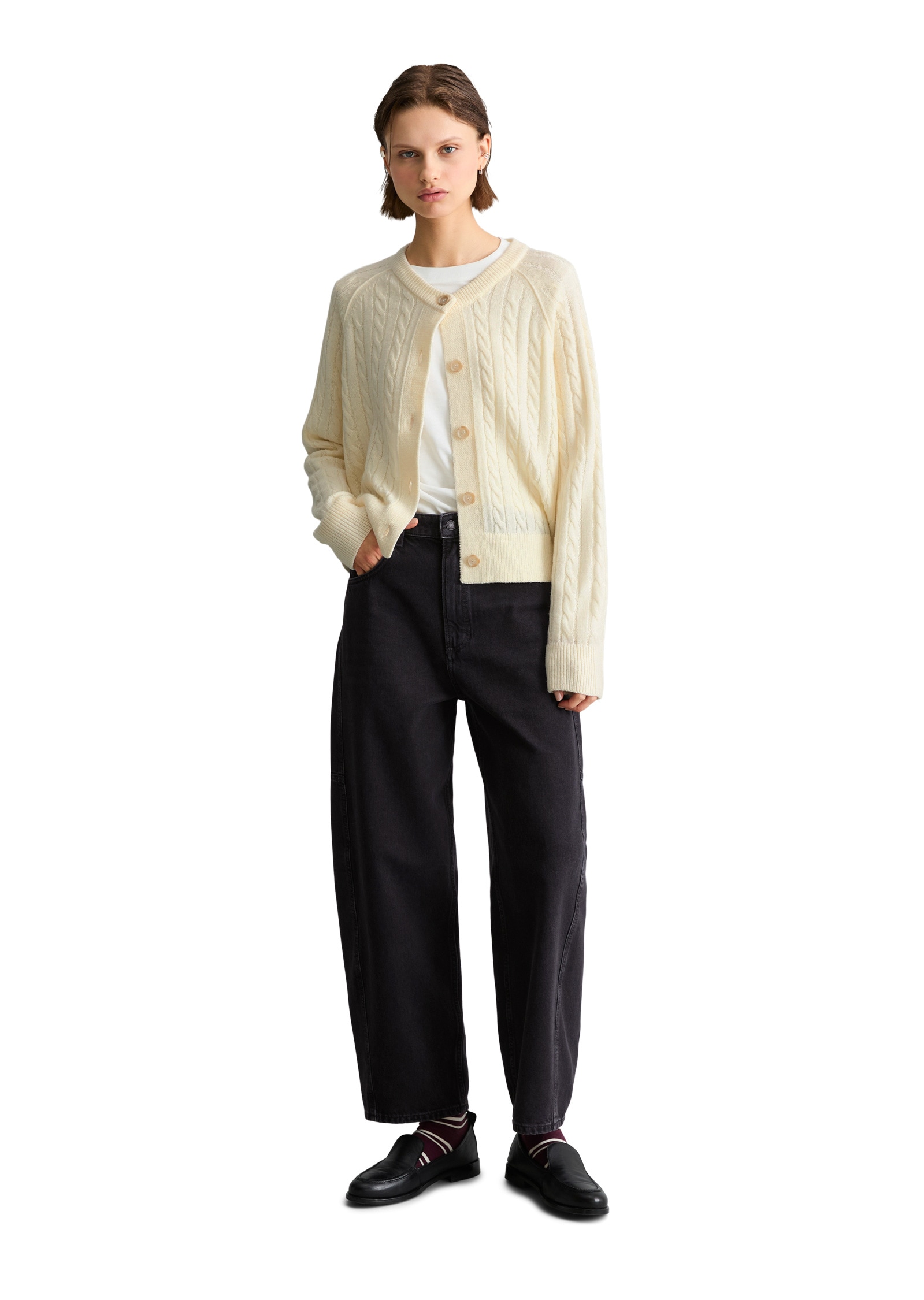 Marc O'Polo DENIM Cardigan »aus softem Schurwolle-Mix«