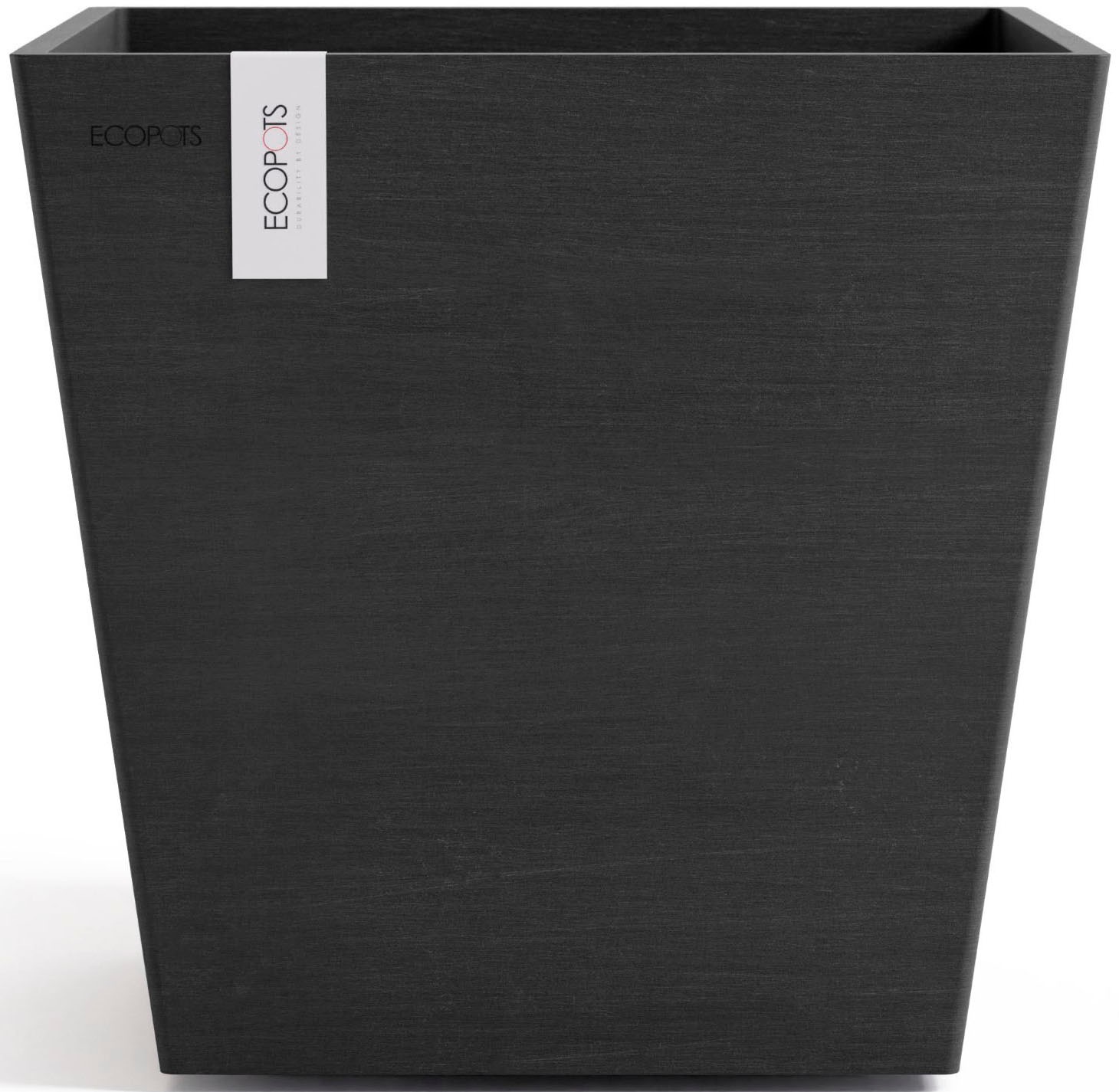 ECOPOTS Blumentopf »Rotterdam 35 + Wassersystem Dunkelgrau« für innen und außen: frostsicher, bruchsicher und lichtbeständig