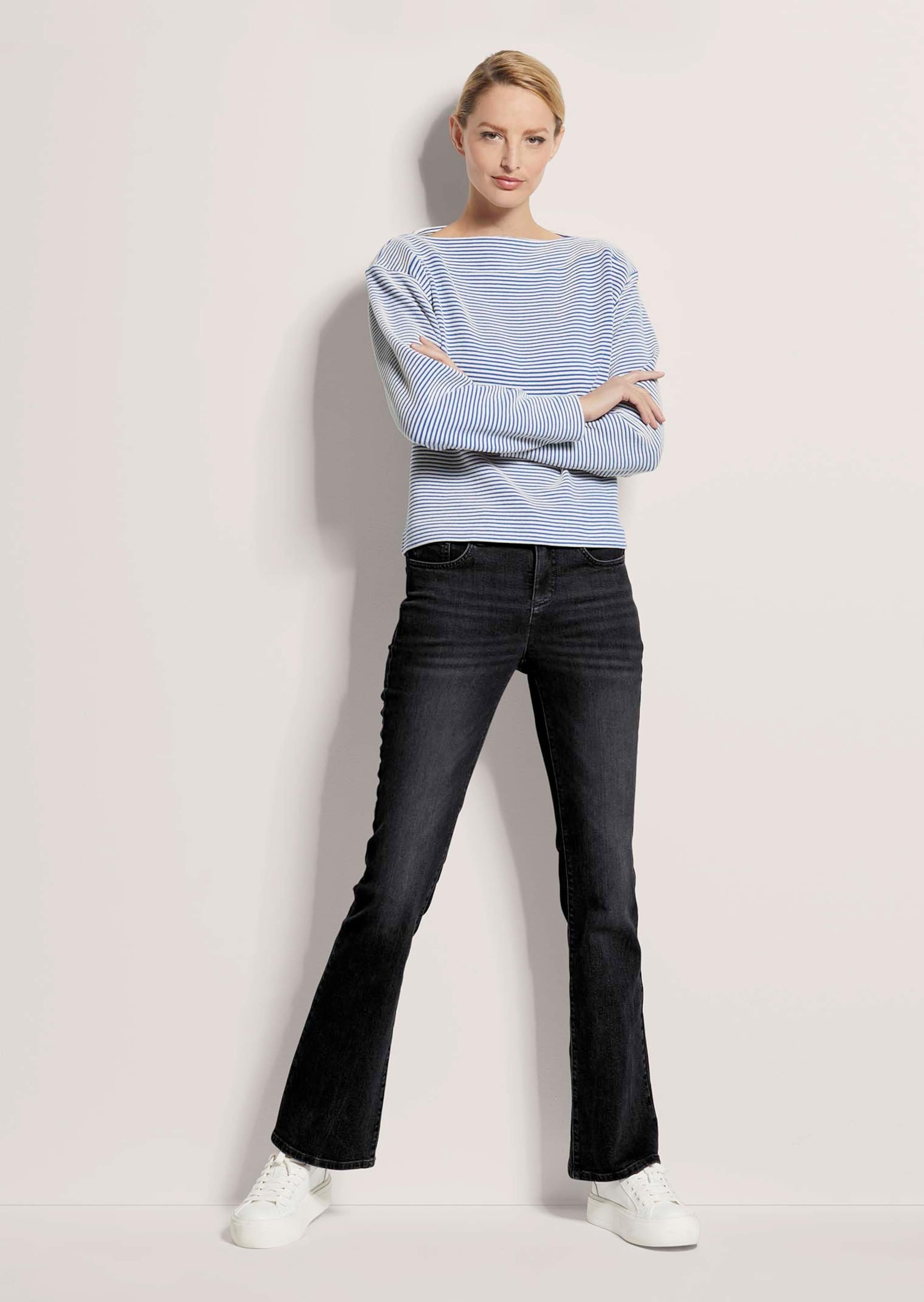 Thumbnail - MADELEINE Langarmshirt "Sweatshirt Ringel-Shirt"