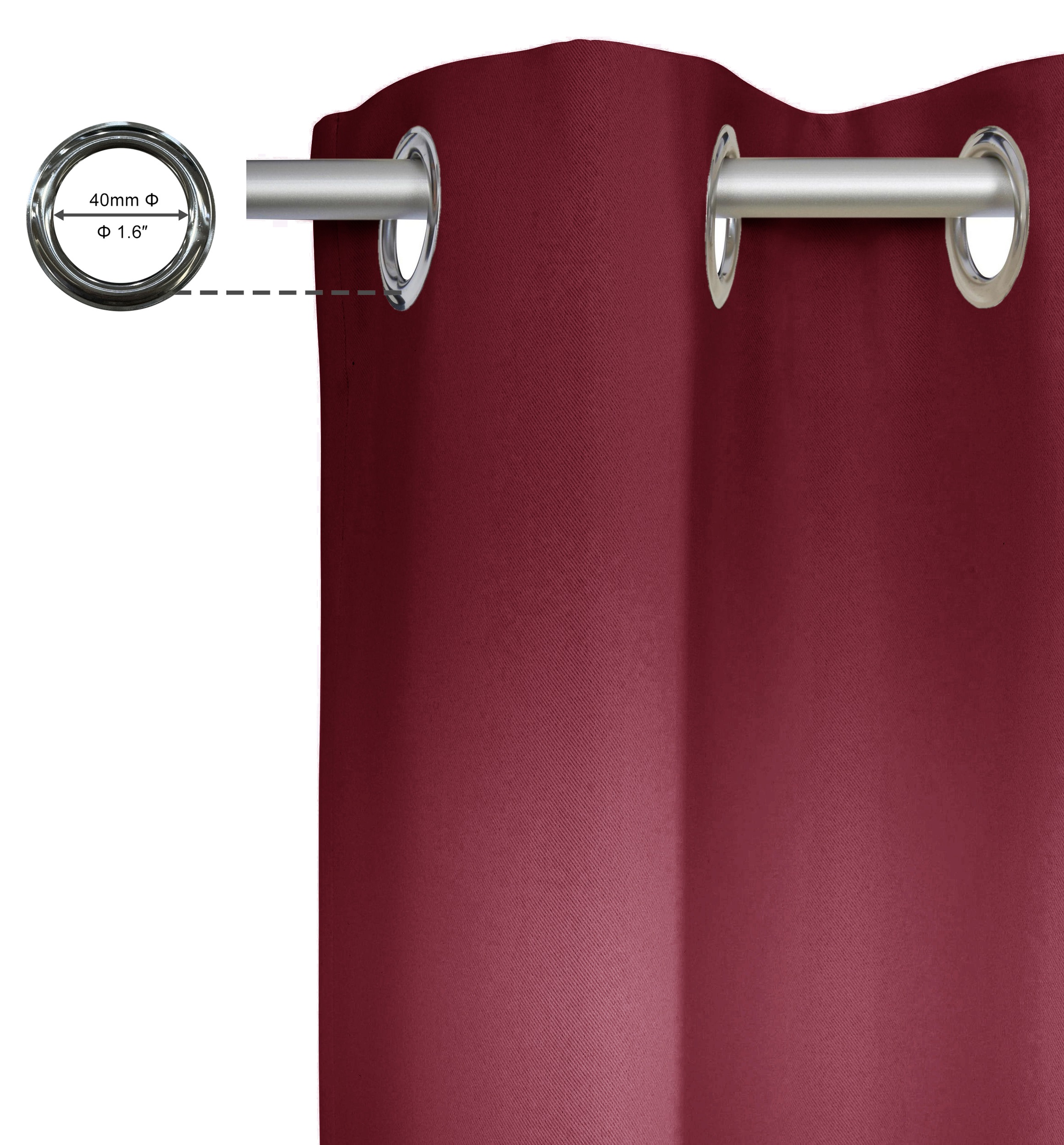 Thumbnail - OTTO home Vorhang "SOLA" Ösen 1 Stk. tlg. blickdicht, Ösen-Aufhängung, wärmeabweisend, 1er oder 2er Set