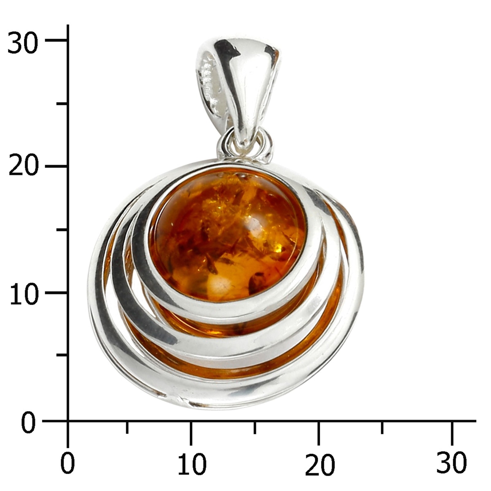 OSTSEE-SCHMUCK Kettenanhänger »- Fabienne - Silber 925/000 - Bernstein«