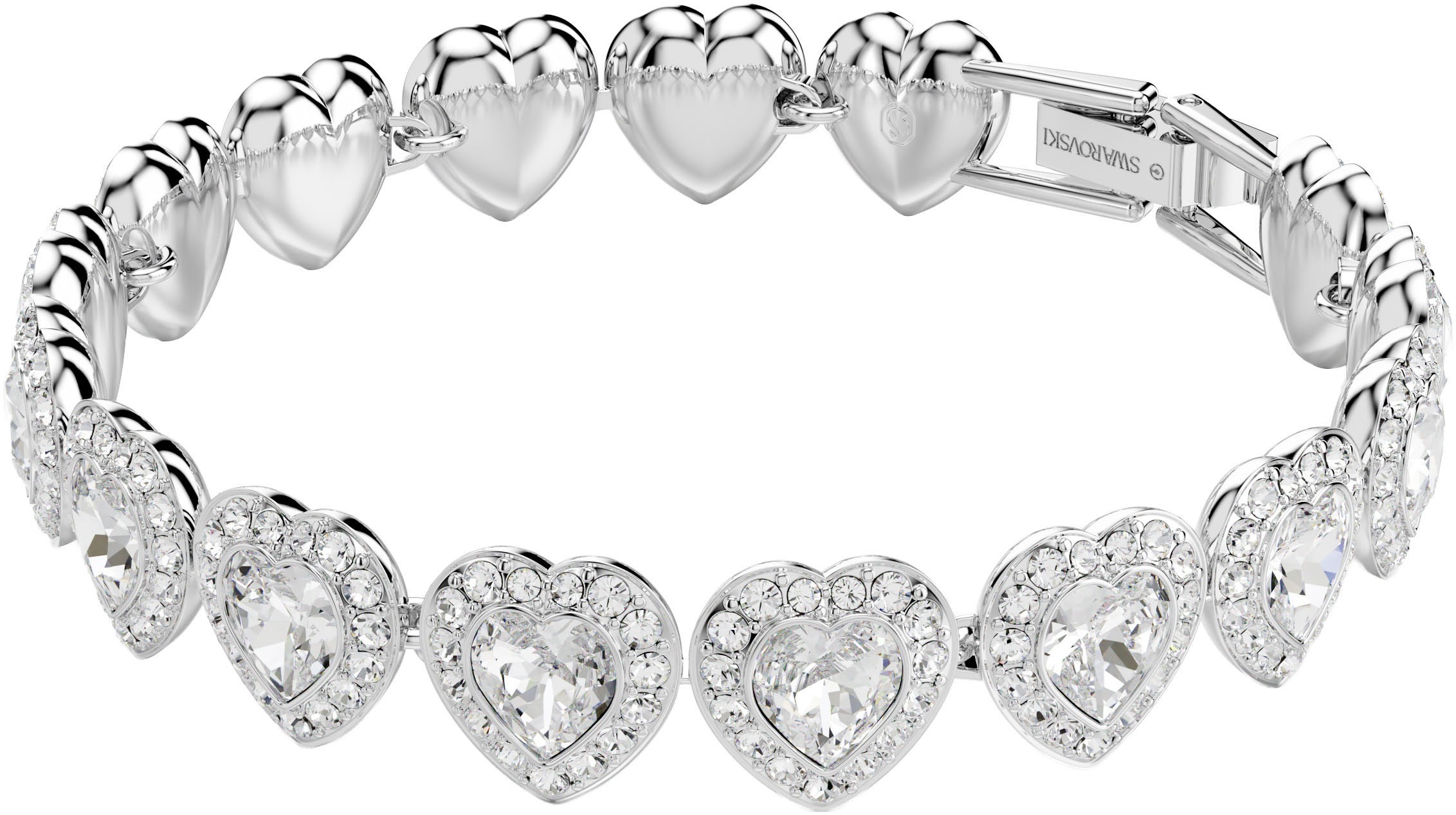 Swarovski Armband »Schmuck Geschenk Ariana Grande Armkette Herz, 5720860«, mit Swarovski® Kristall