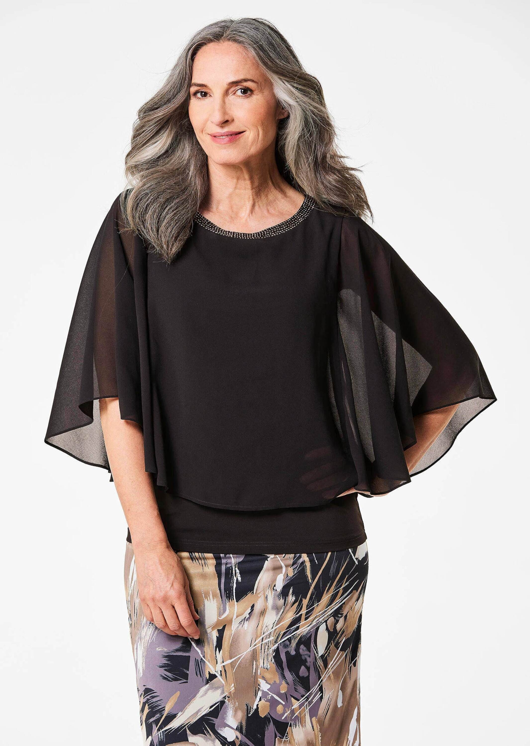 GOLDNER Kurzarmbluse »Blusenshirt«