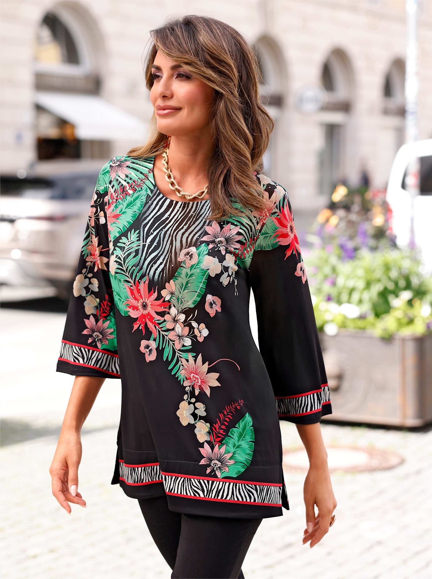 Lady Tunikashirt "Tunikashirt" 1 tlg. günstig online kaufen