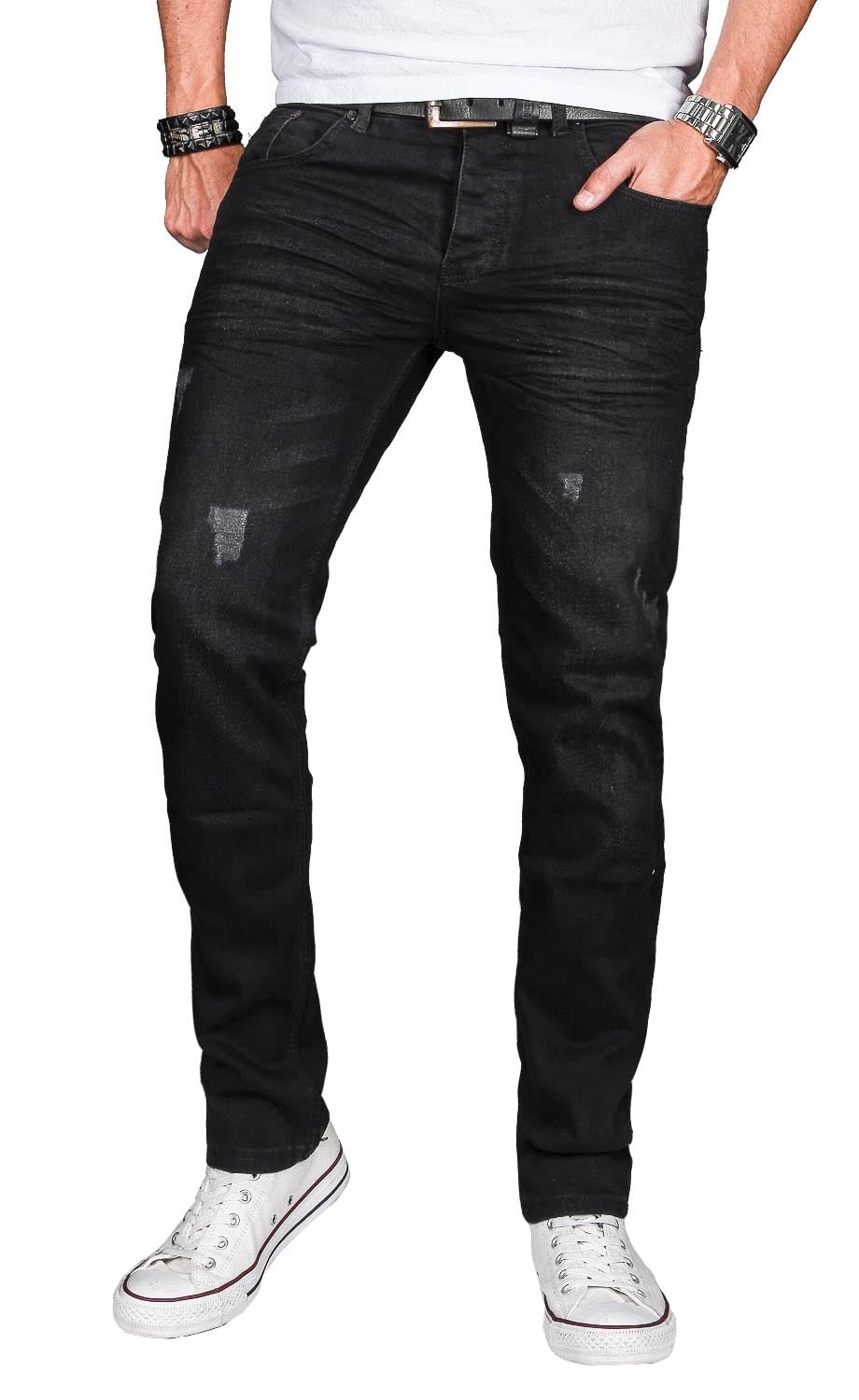 Alessandro Salvarini Slim-fit-Jeans "ASLuca", Stretch mit Elasthan