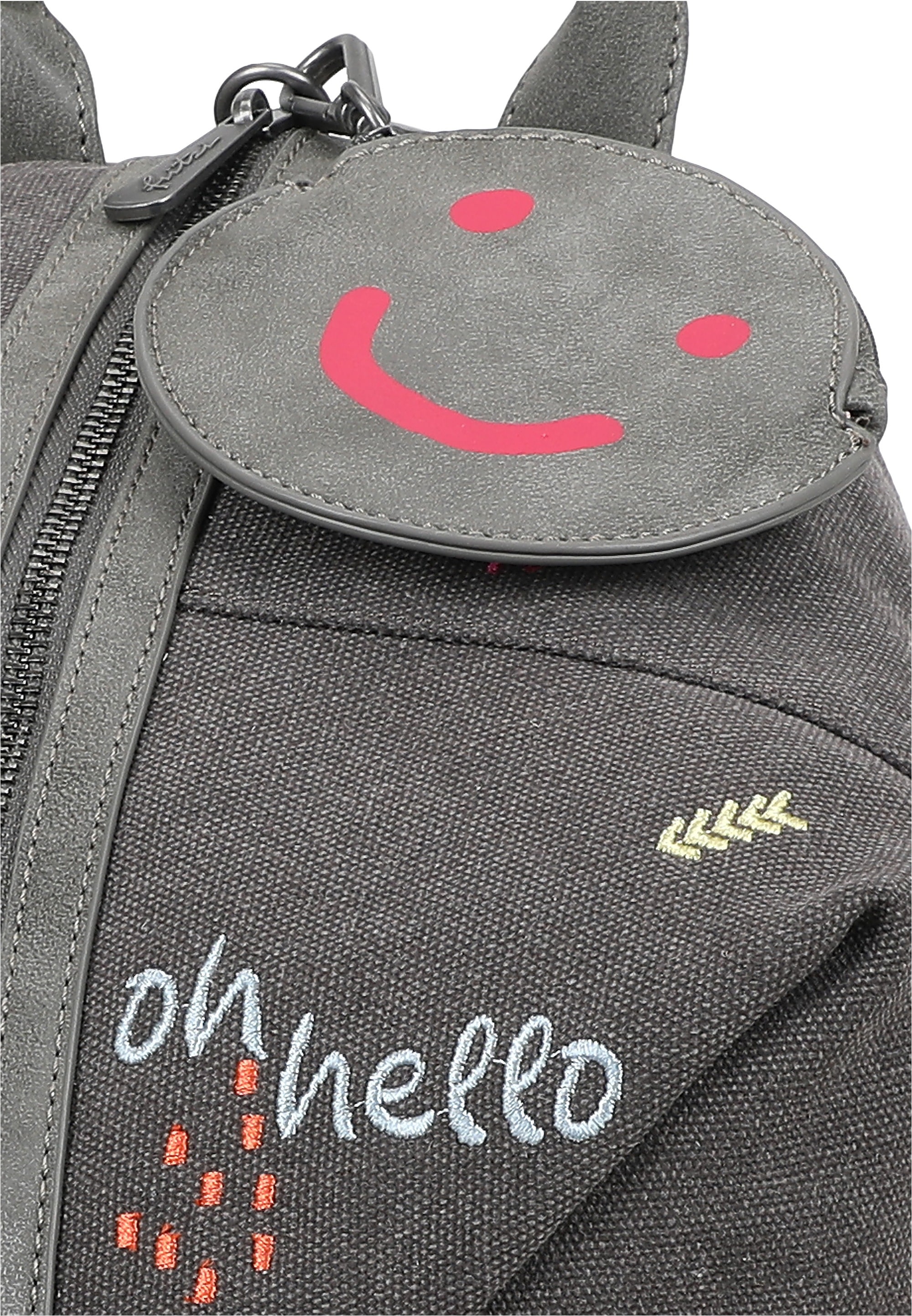 Fritzi aus Preußen Sportrucksack »Marit Limited Embro Fun« mit Stickdetails und abnehmbarem Pocket-Anhänger