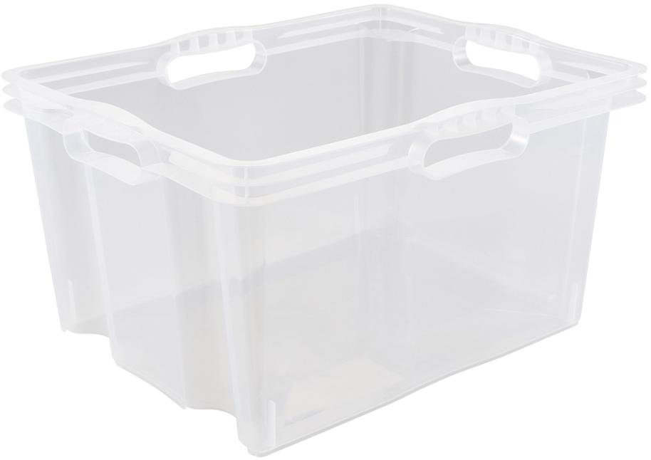 keeeper Organizer »franz«, (Set, 3 St.), Aufbewahrungsboxen xl, 24 Liter, hochwertiger Kunststoff