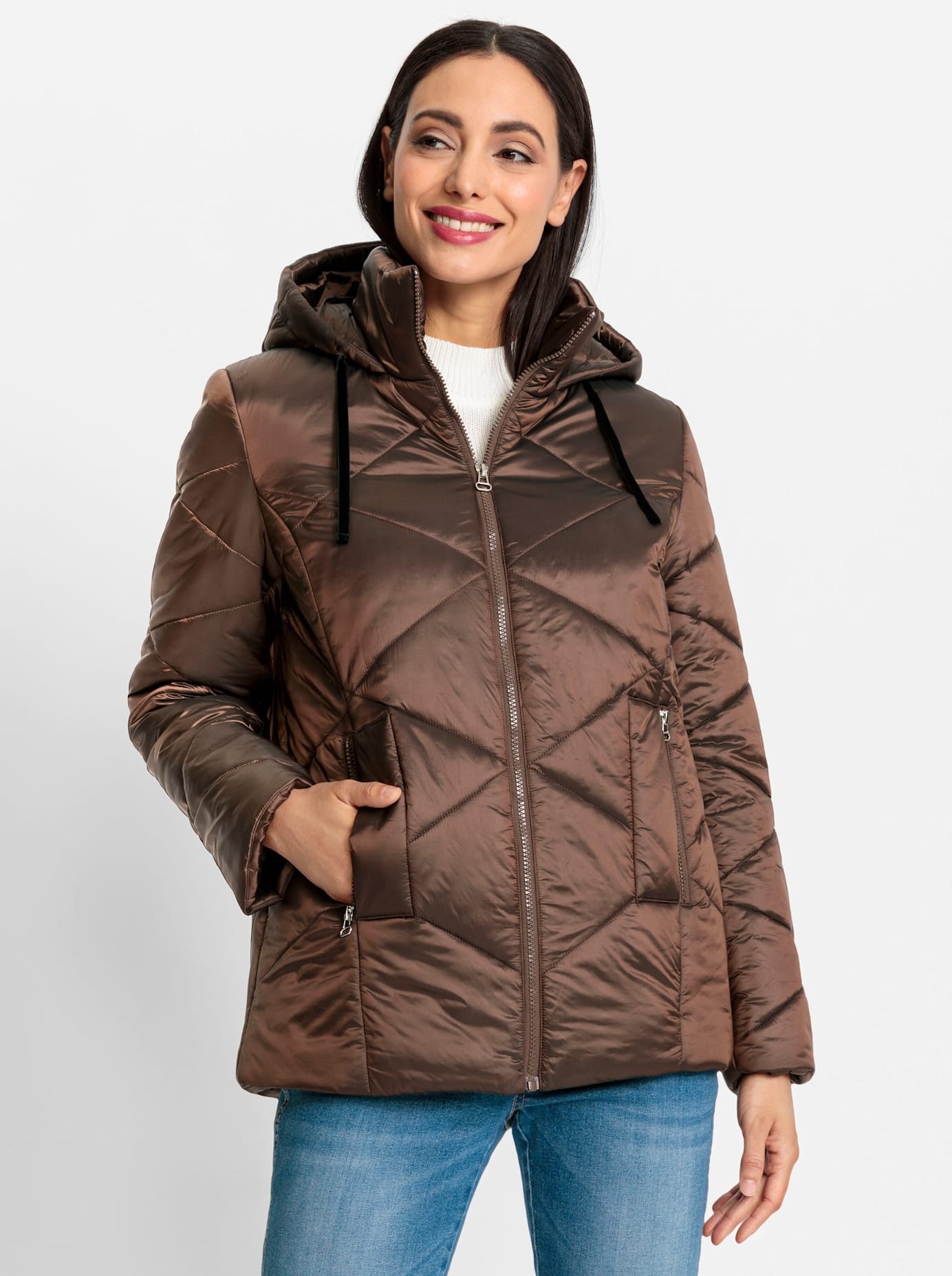 heine Steppjacke, mit Kapuze