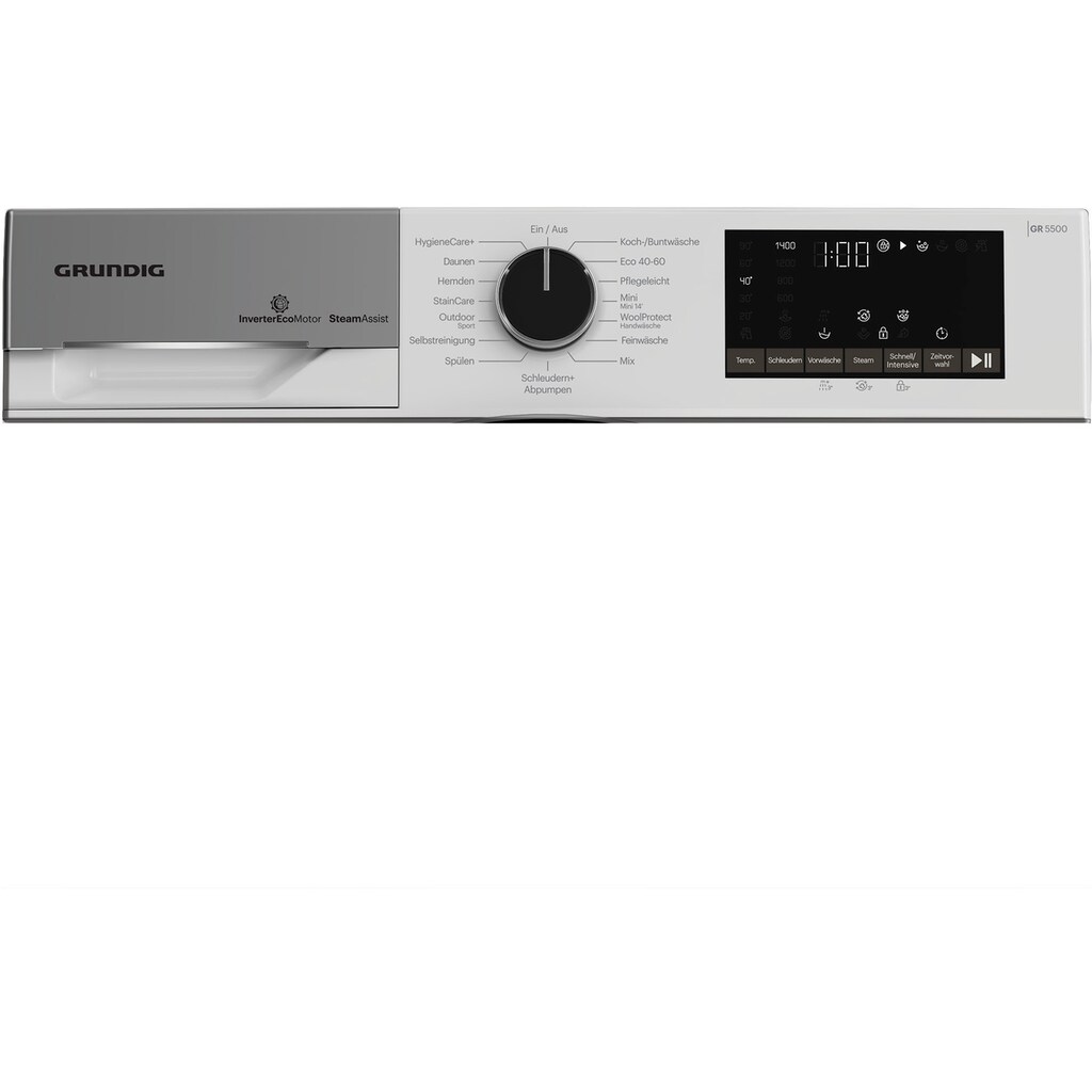 Grundig Waschmaschine »GW5P58410W«, GW5P58410W, 8 kg, 1400 U/min