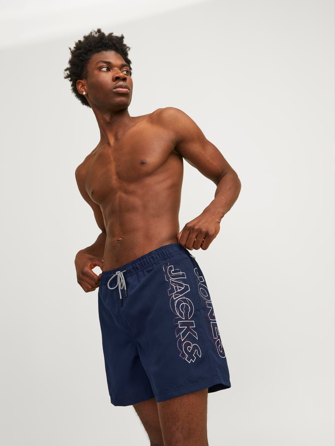 Jack & Jones Badeshorts »JPSTFIJI JJSWIM DOUBLE LOGO SN LY«