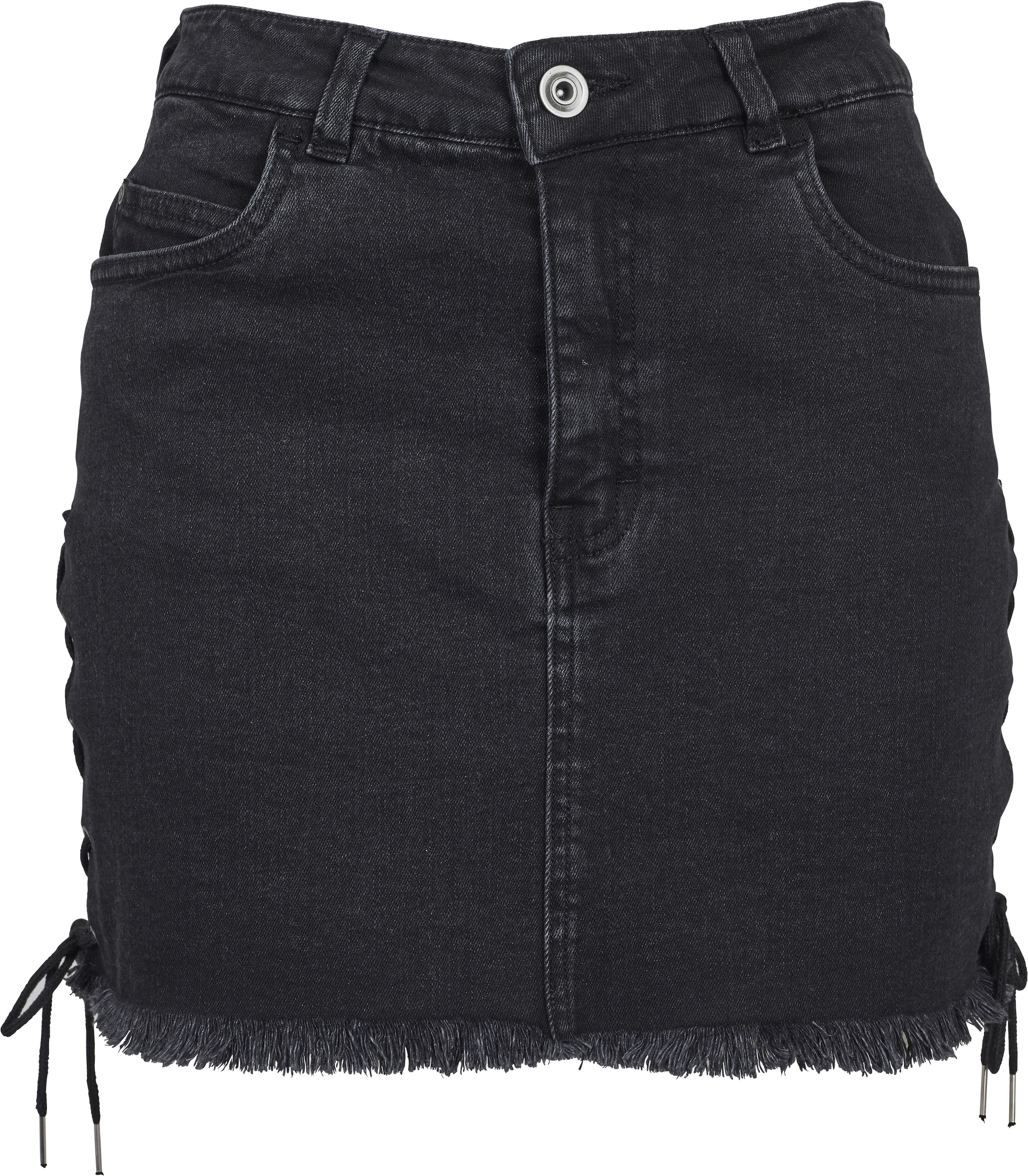 URBAN CLASSICS Jerseyrock »Damen Up Lace Ladies Skirt«, (1 tlg.) Denim kaufen BAUR 