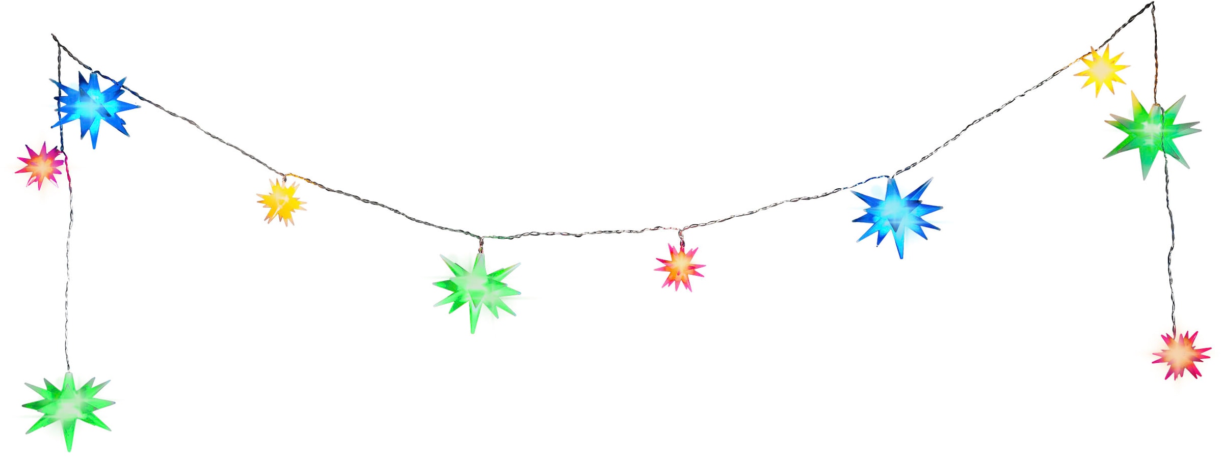 my home LED-Lichterkette »Belya« 10 Stk.-flammig mit Fernbedienung, einfache Änderung der Funktionen, warmweiß