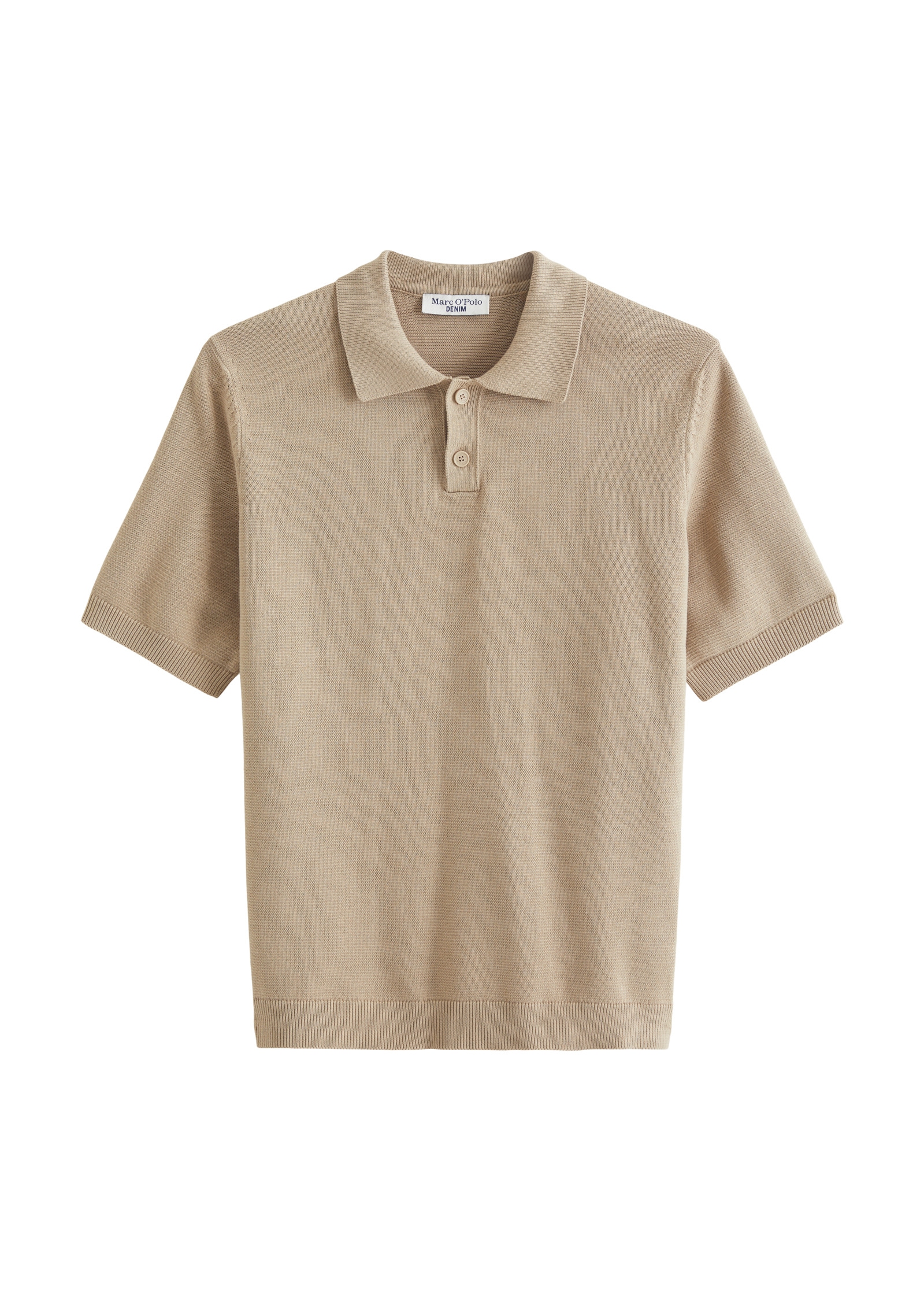 Marc O'Polo DENIM Poloshirt »mit feiner Rippstruktur«