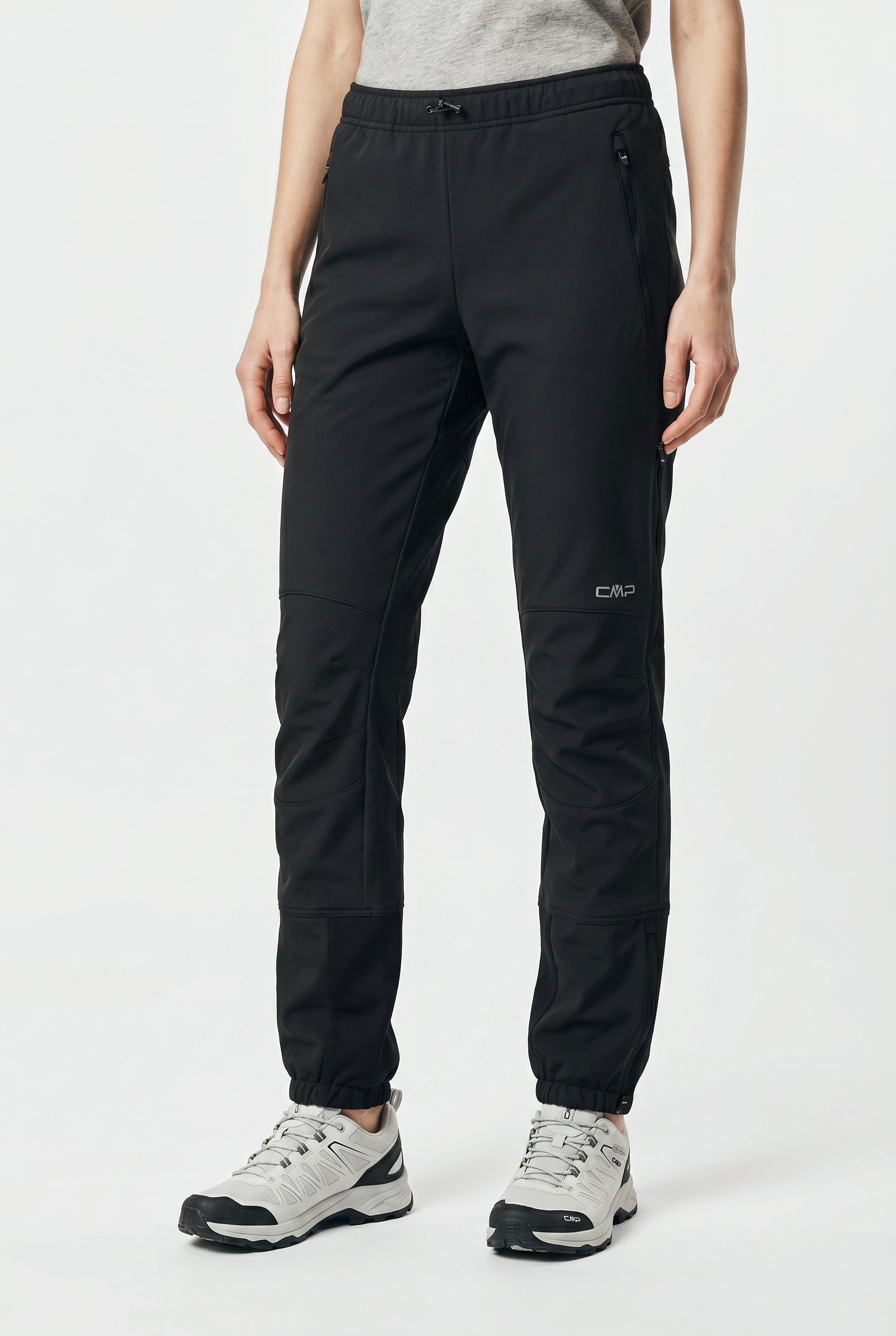 CMP Softshellhose "WOMAN PANT HYBRID" wasserabweisend, wärmeisolierend, windabweisend, aus Polyester