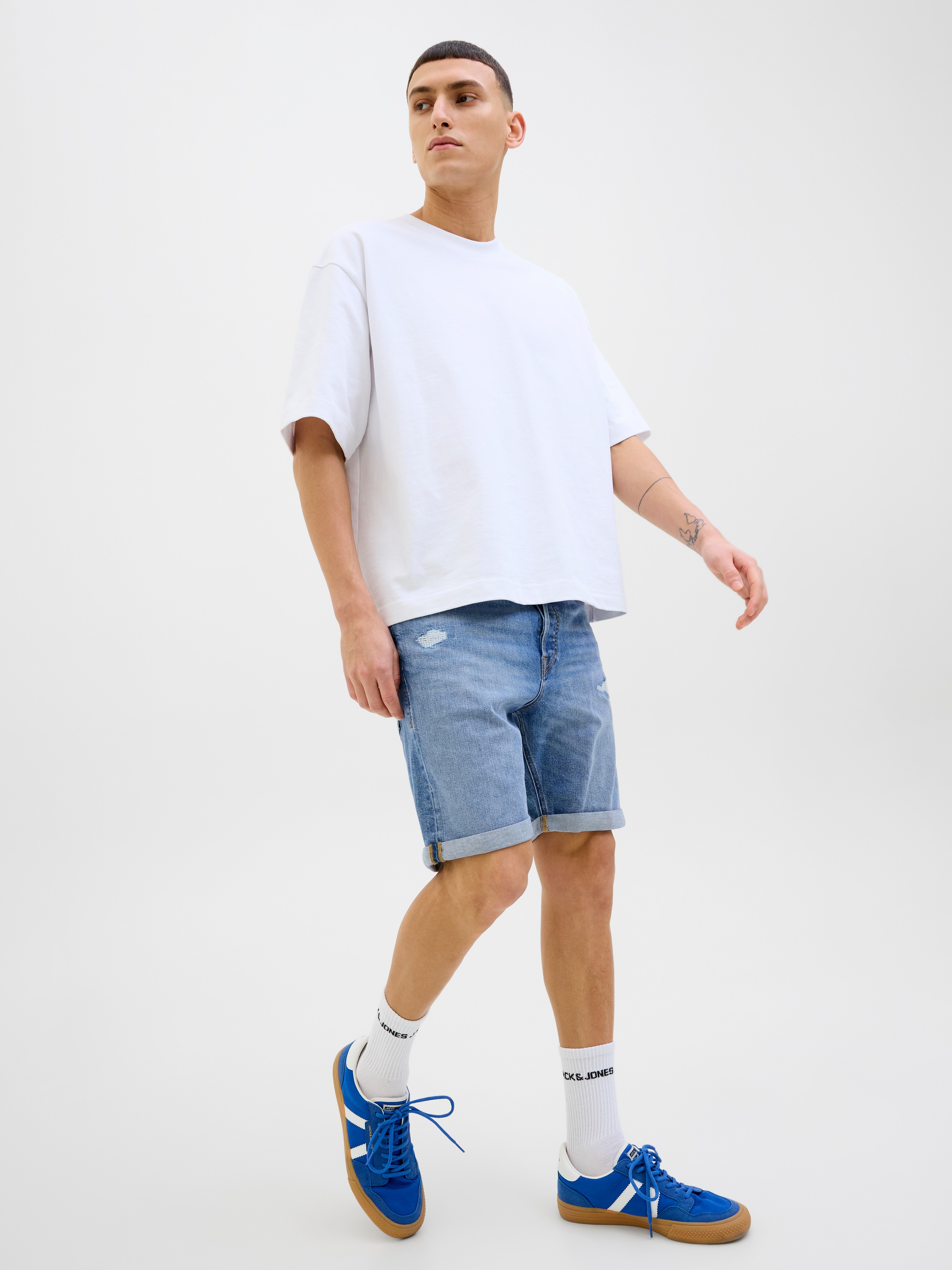 Jack & Jones Shorts "JJIORIGINAL mit stylischem Aufschlag und Knopf", mit s günstig online kaufen
