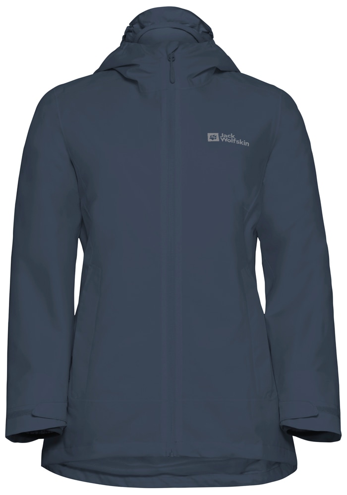 Jack Wolfskin 3-in-1-Funktionsjacke »MOONRISE 3IN1 JKT W«, mit Kapuze, 3in1, atmungsaktiv, Übergangsjacke