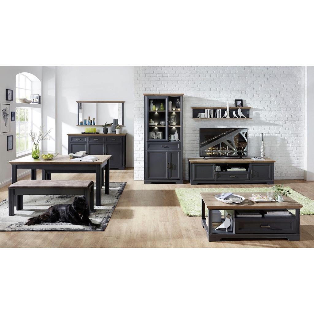 Innostyle Sideboard »Jasmin«, Breite 166 cm, 3 Holztüren, 3 Schubkästen