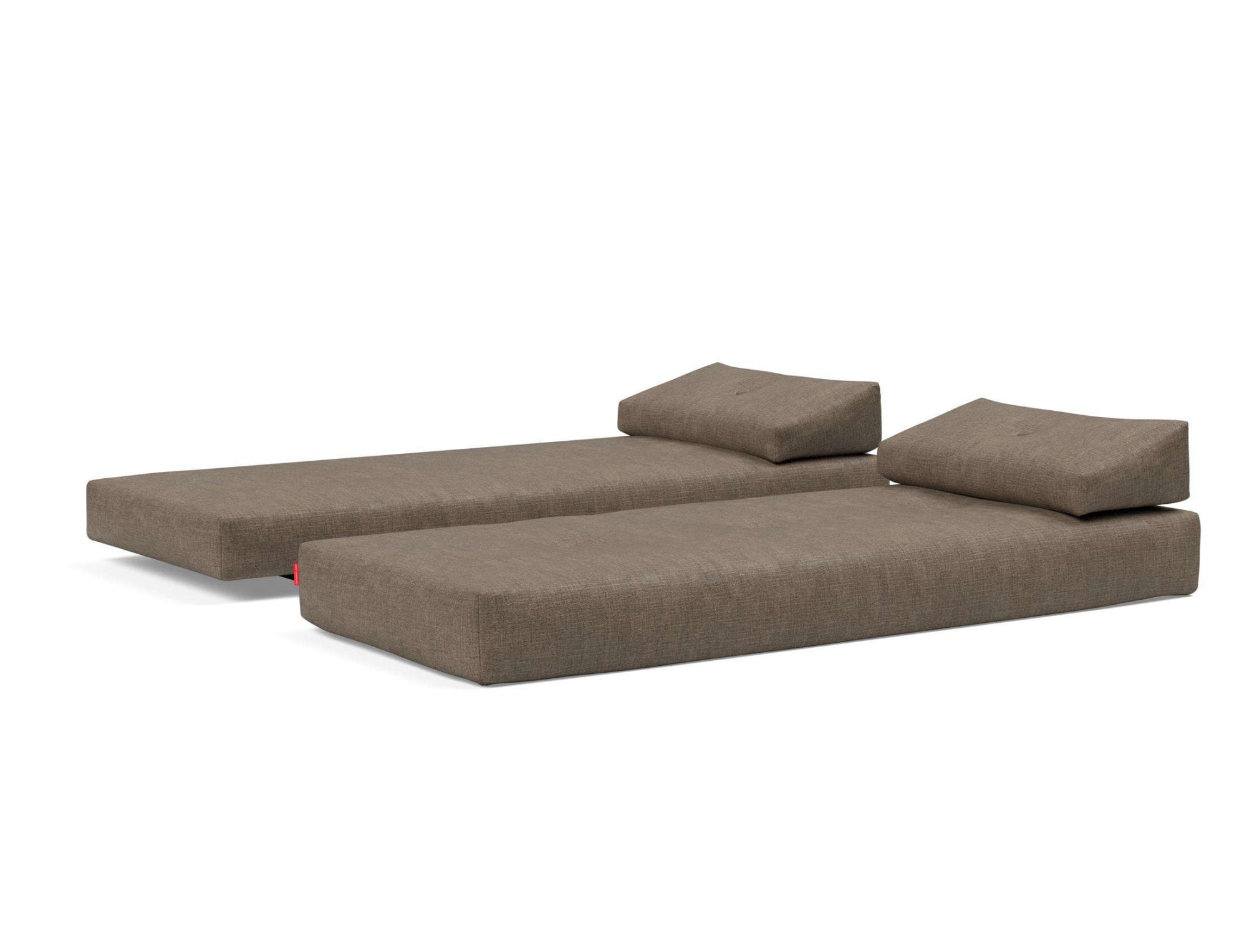 INNOVATION LIVING ™ Stapelliege »Sigmund 411 Indu-Beine« Daybed mit zwei Federkernmatratzen, Fußteil schwarz