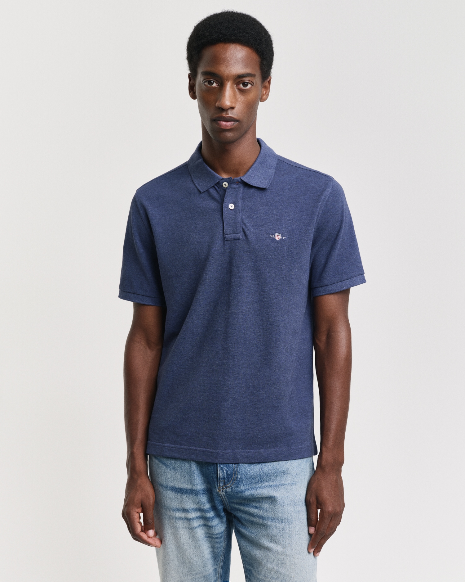 Gant "REG EMB ARCHIVE SHIELD POLO" Mit Schlitzen an der Seite günstig online kaufen
