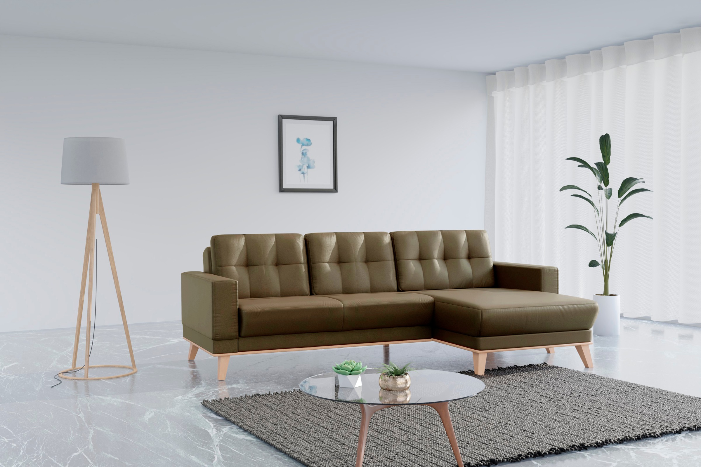 sit&more Ecksofa "Lavida L-Form", wahlweise mit Kippfunktion und Bettkasten günstig online kaufen