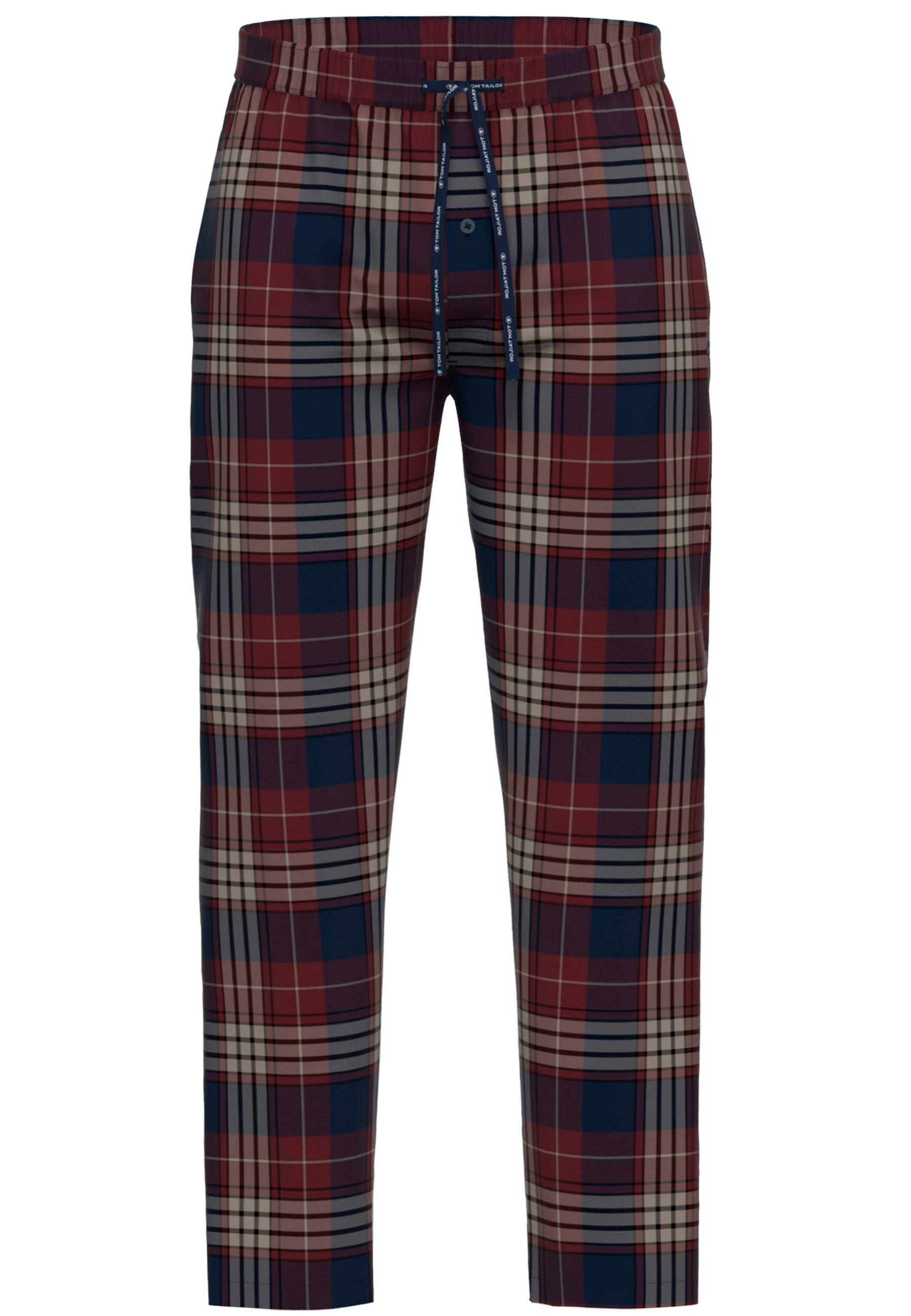 TOM TAILOR Pyjamahose "Rhodos" mit Karo-Muster, Gummizug, Bindekordel günstig online kaufen
