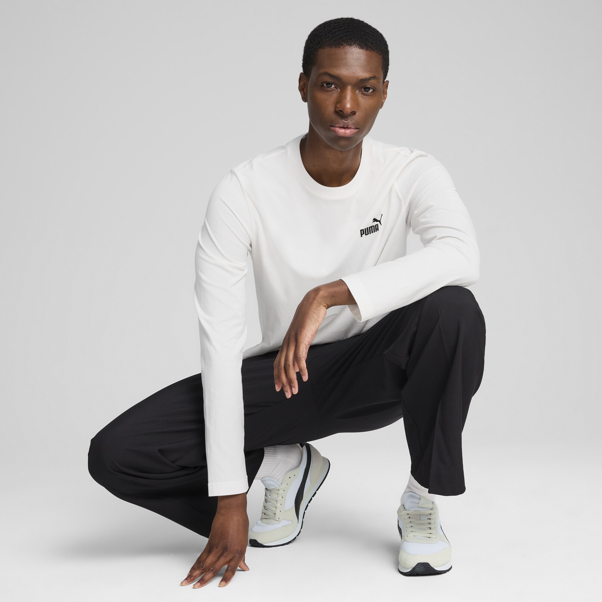 PUMA T-Shirt »Essentials No. 1 Logo Langarmshirt Herren«