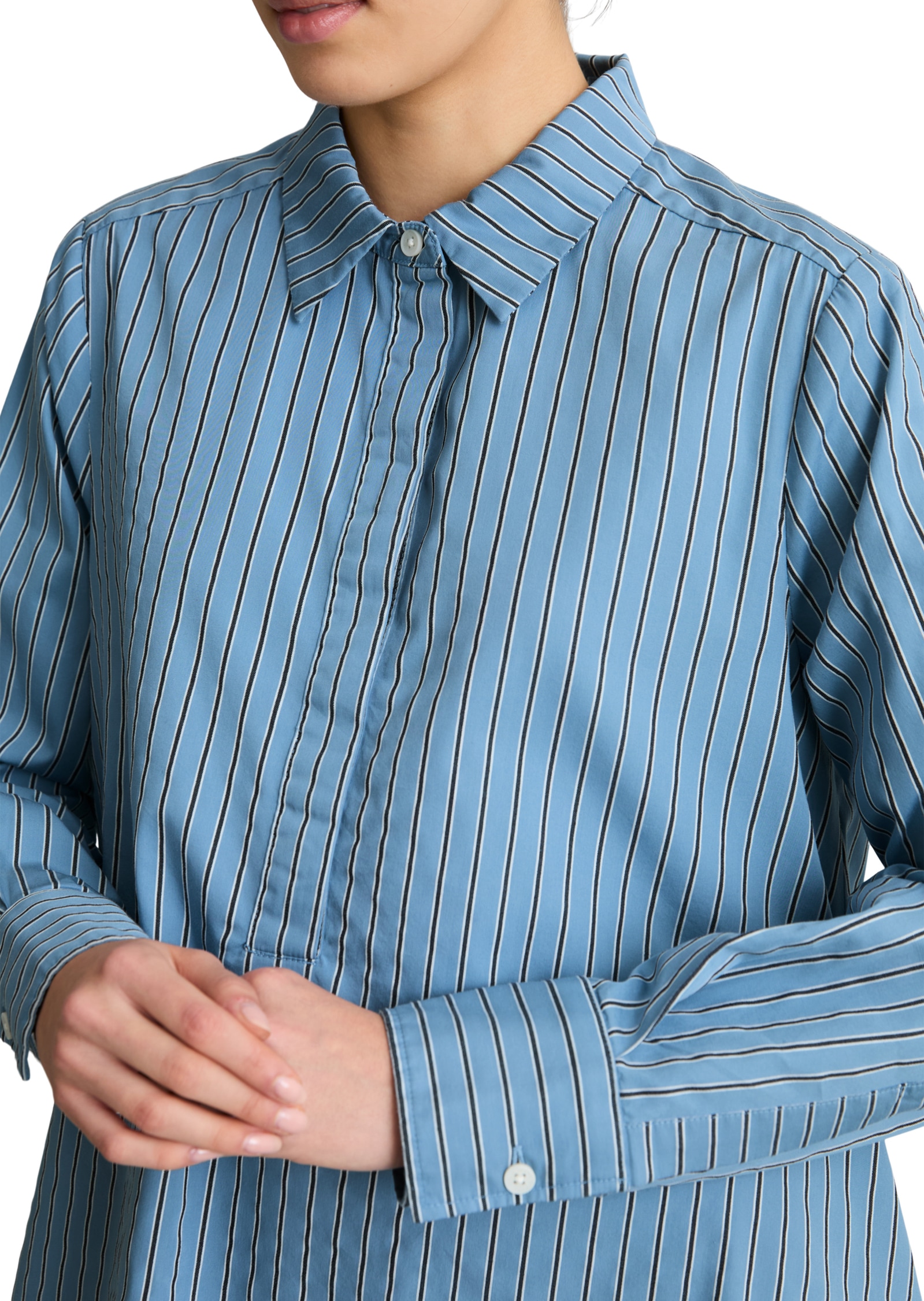 Marc O'Polo DENIM Hemdblusenkleid »aus Organic Cotton-Lyocell-Mix«