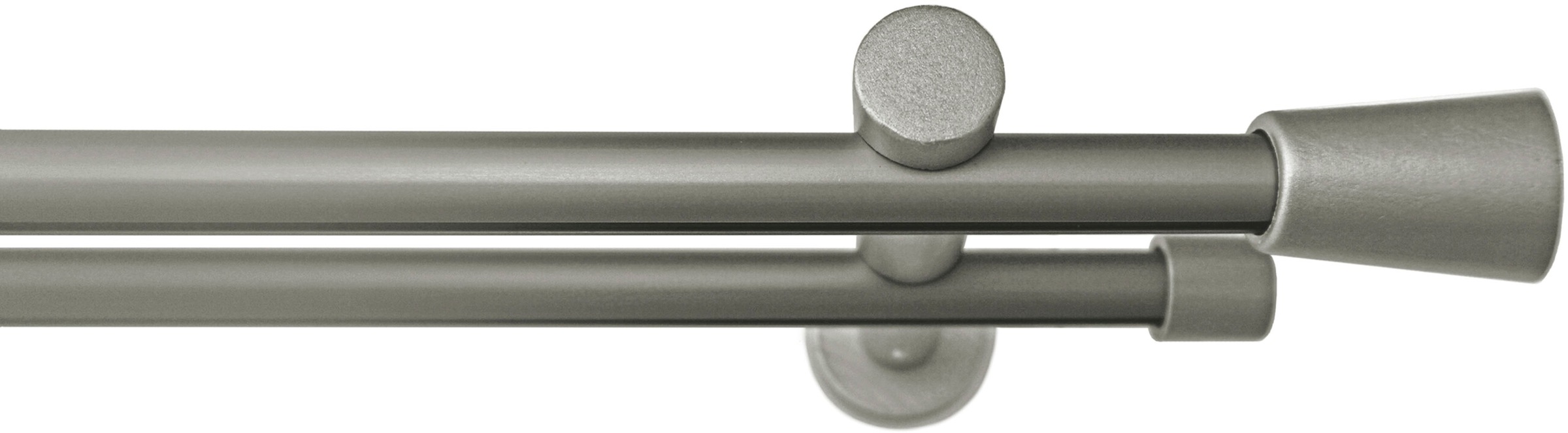 GARESA Gardinenstange "MOLIS" Ø 20 mm 2 läufig-läufig Wunschmaßlänge Vorhan günstig online kaufen