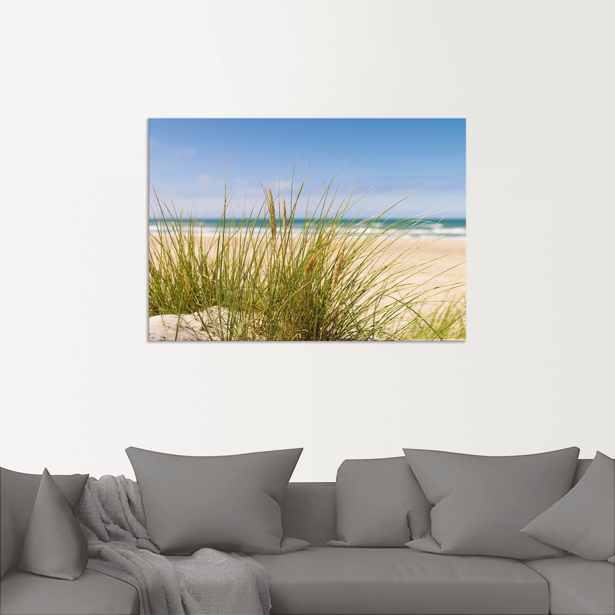 Artland Wandbild »Dünengras«, Strand, (1 St.), als Alubild, Outdoorbild, Leinwandbild, Poster in verschied. Größen