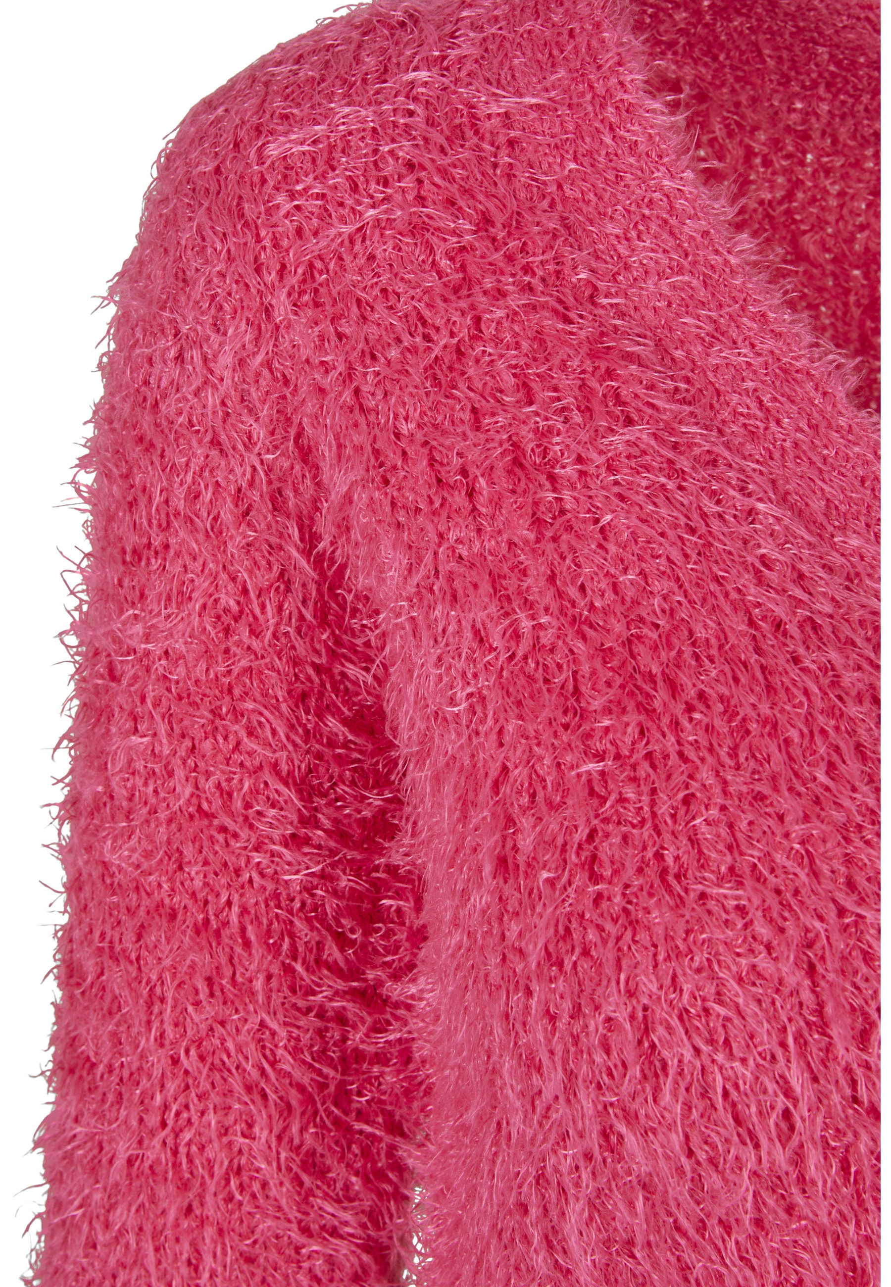 URBAN CLASSICS Strickjacke »Urban Classics Damen Ladies Cropped Feather Cardigan« 1 Stk.