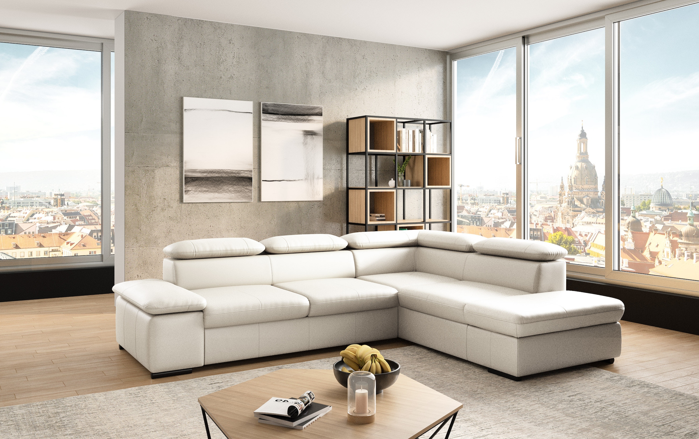 sit&more Ecksofa "Alcudia L-Form" mit Armteilverstellung, optional Kopfteil günstig online kaufen