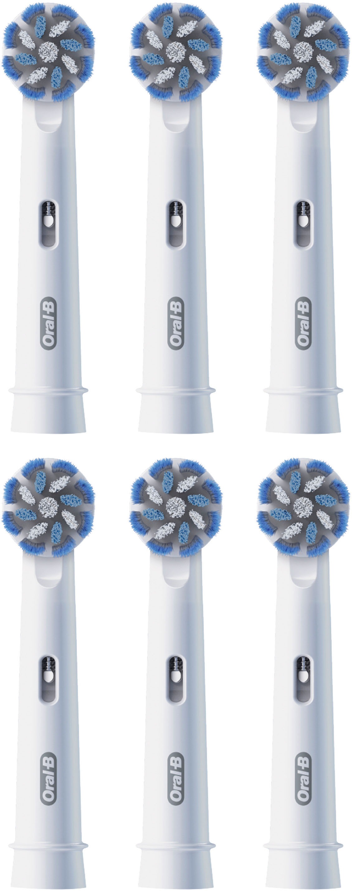 Oral-B Aufsteckbürsten »Pro Sensitive Clean« Sanfte Zahnreinigung, innovative X-förmige Borsten