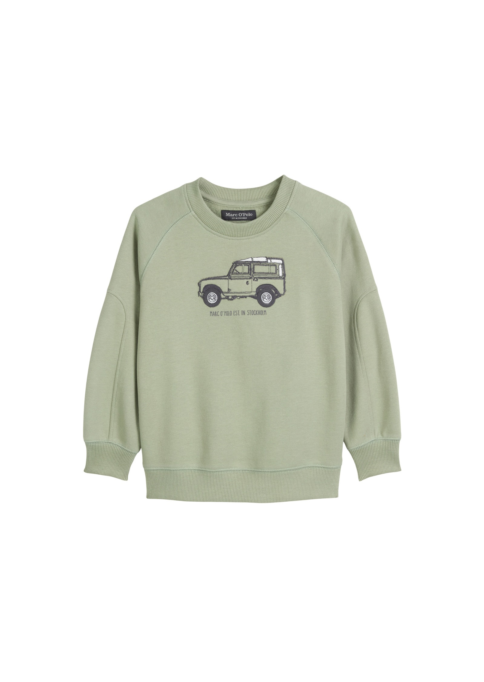 MARC O'POLO Jungen Sweatshirt "aus reinem Organic Cotton"eukalyptus, Gr. 116, unifarben, Obermaterial: 100% Baumwolle, Sweatshirts