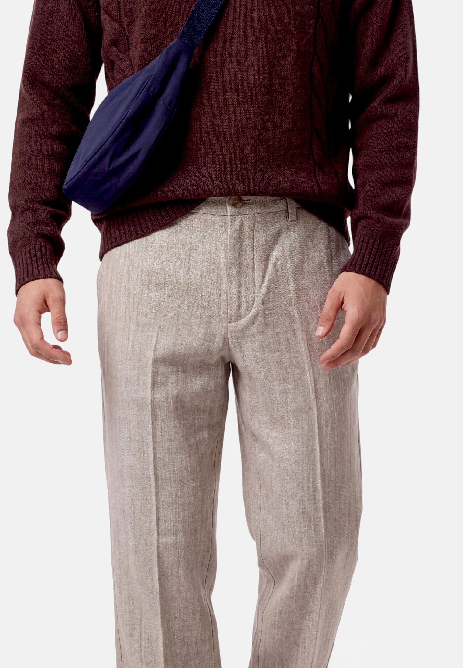Zero Stoffhose »Herren mit Eingrifftaschen«  Plain/ ohne Details