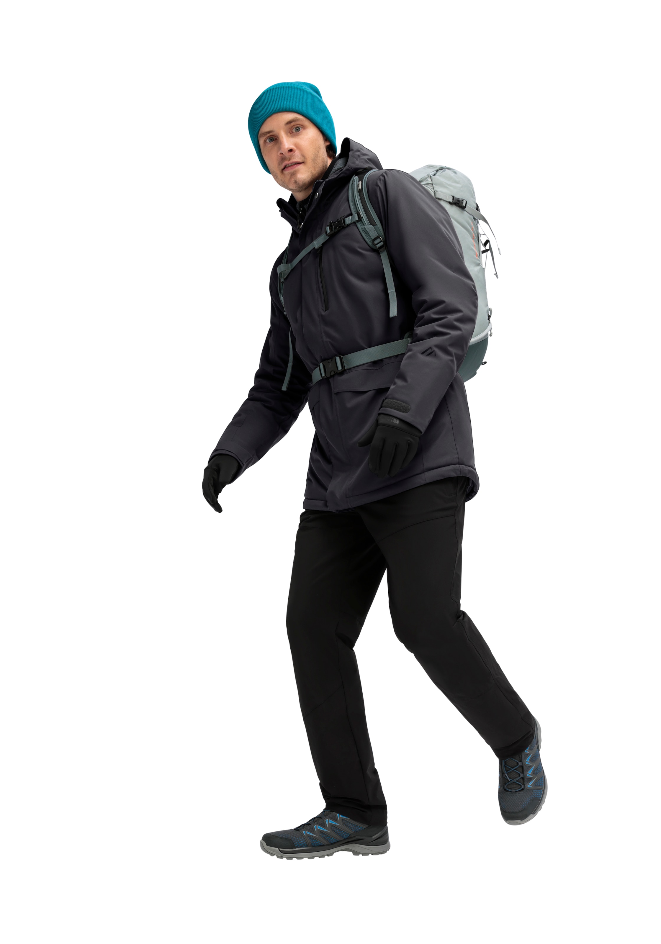 Maier Sports Winterjacke »Peyor long« warme Herren Regenjacke, wattierter Parka, wasserdicht + atmungsaktiv