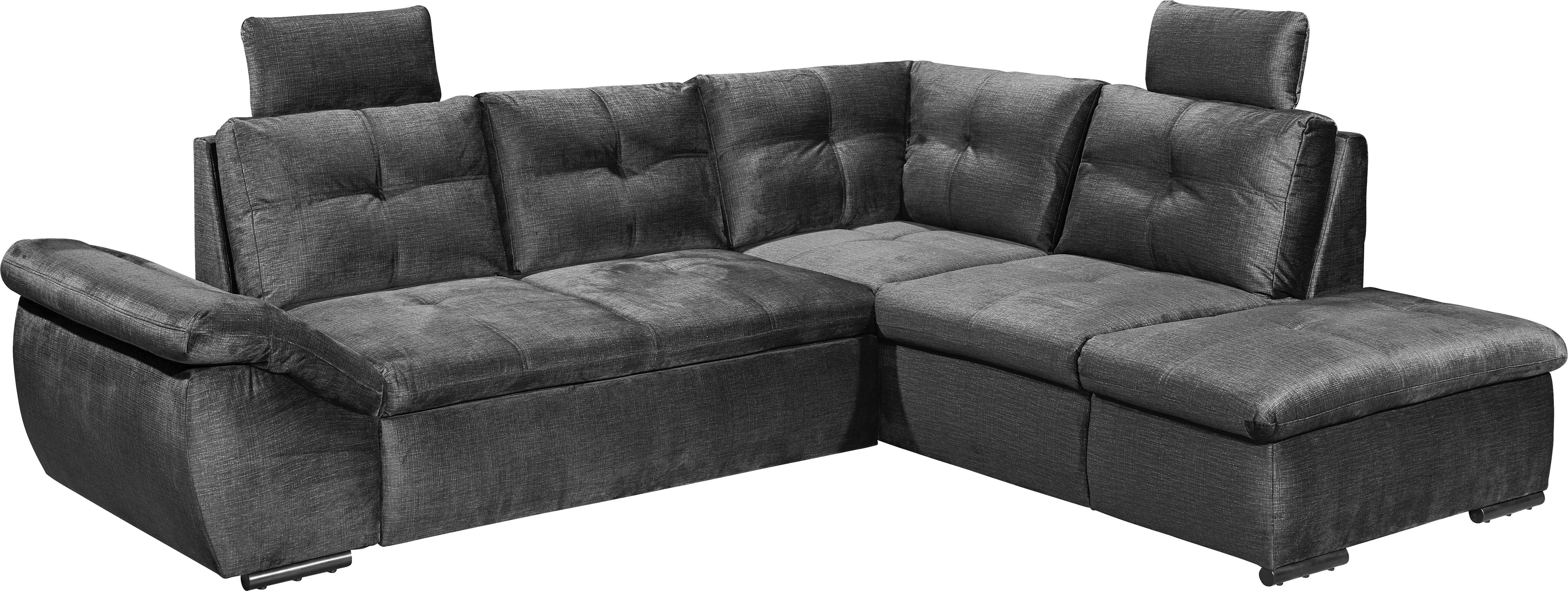 Thumbnail - ED EXCITING DESIGN Ecksofa "Alija L-Form", mit Bettfunktion, Bettkasten, Armteilverstellung & Kopfstützen