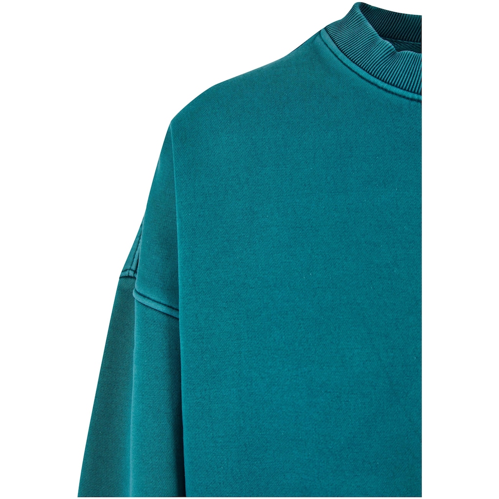 URBAN CLASSICS Sweater »Urban Classics Damen Ladies Oversized Stone Washed Crewneck«, (1 tlg.)