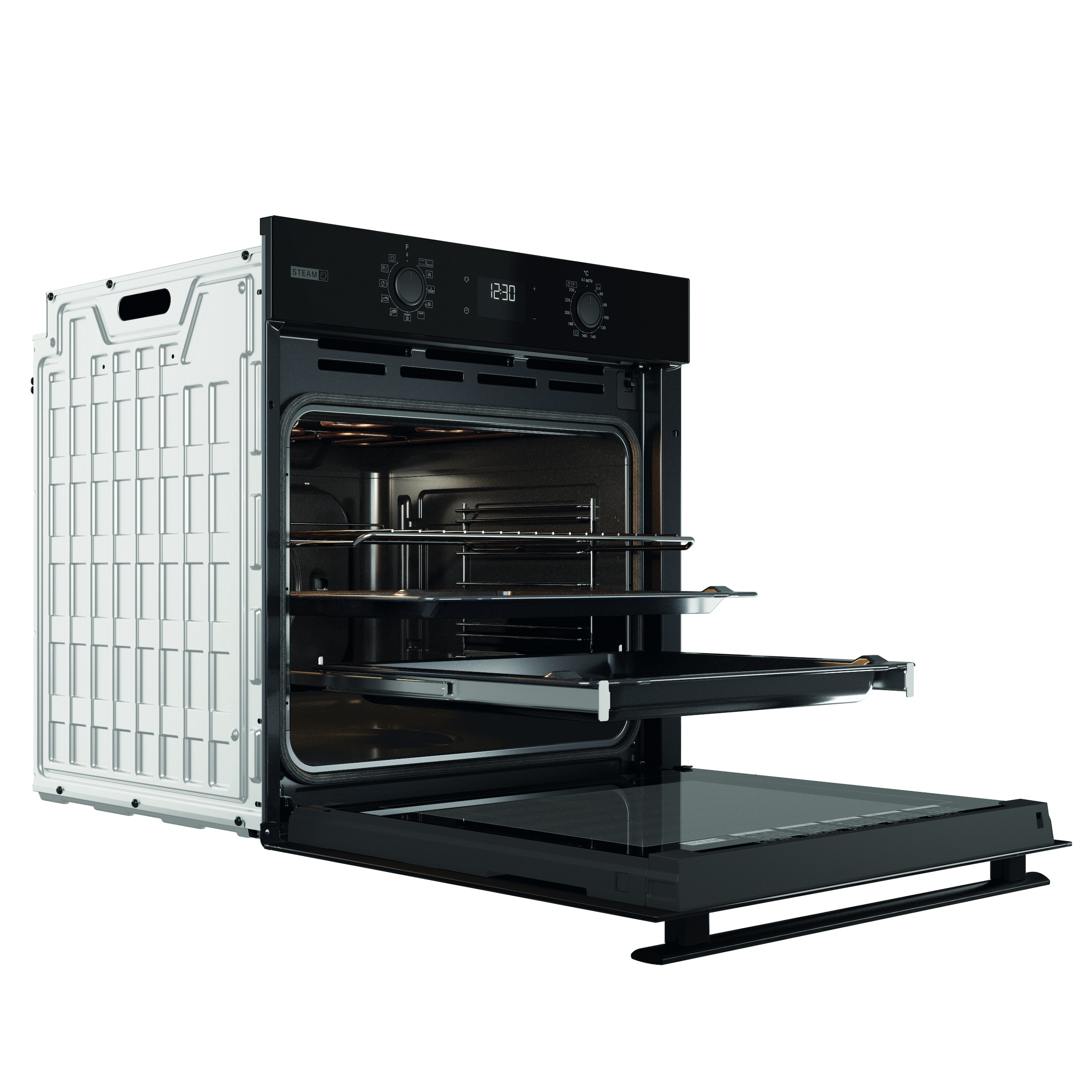 BAUKNECHT Backofen »BBA2S85PU1AK« mit 1-fach-Teleskopauszug mit Pyrolyse-Selbstreinigung AirFry-Funktion – die gesündere Alternative zur Fritteuse