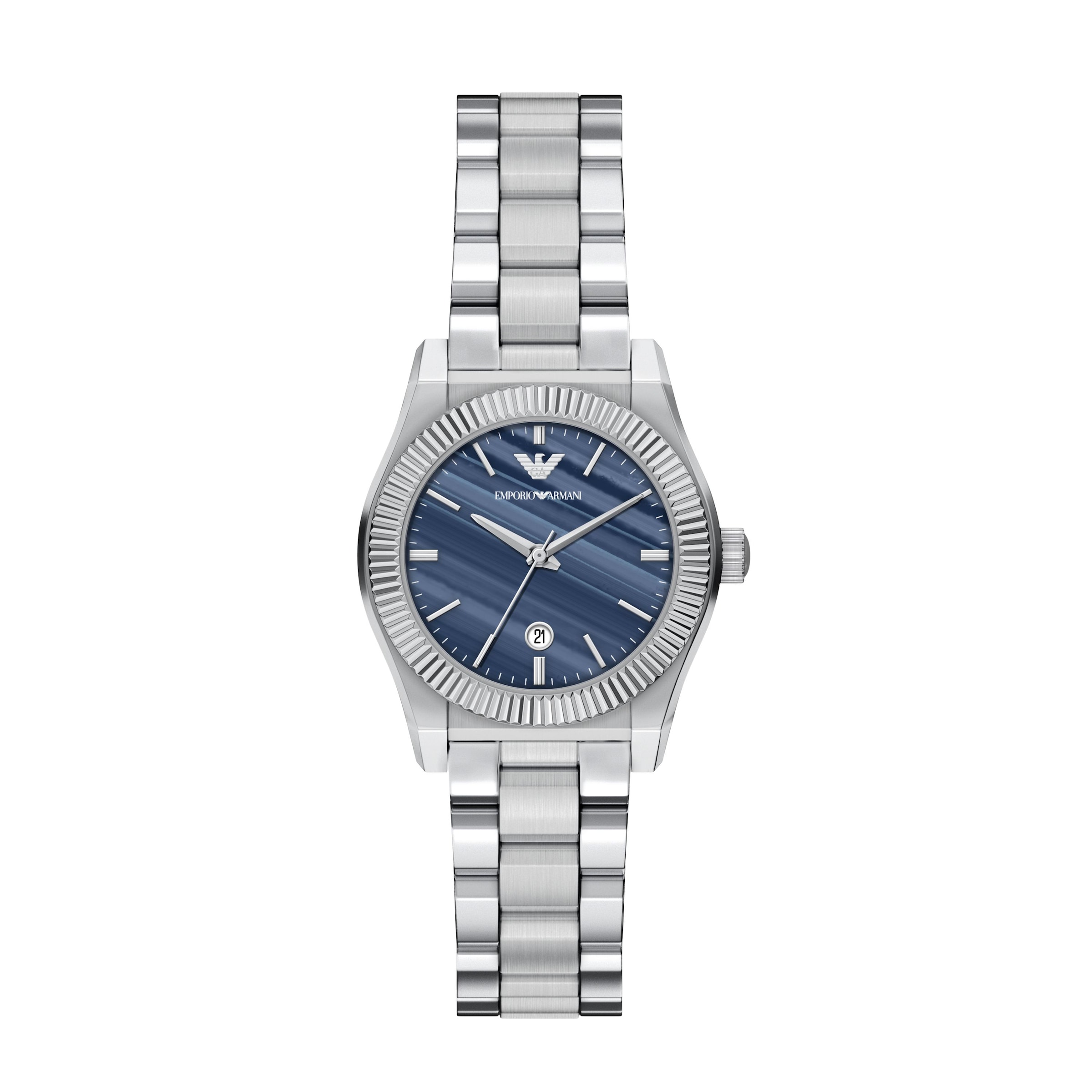 Emporio Armani Quarzuhr Armbanduhr, Damenuhr, Edelstahlarmband, analog, Tag, Achat