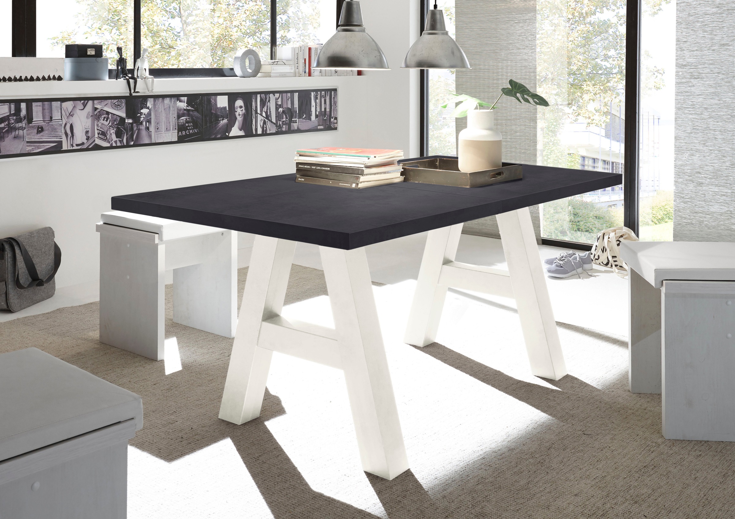 Mäusbacher Esstisch "Mister TOPSELLER", mit Auszug (160-210 cm), Gestell in günstig online kaufen