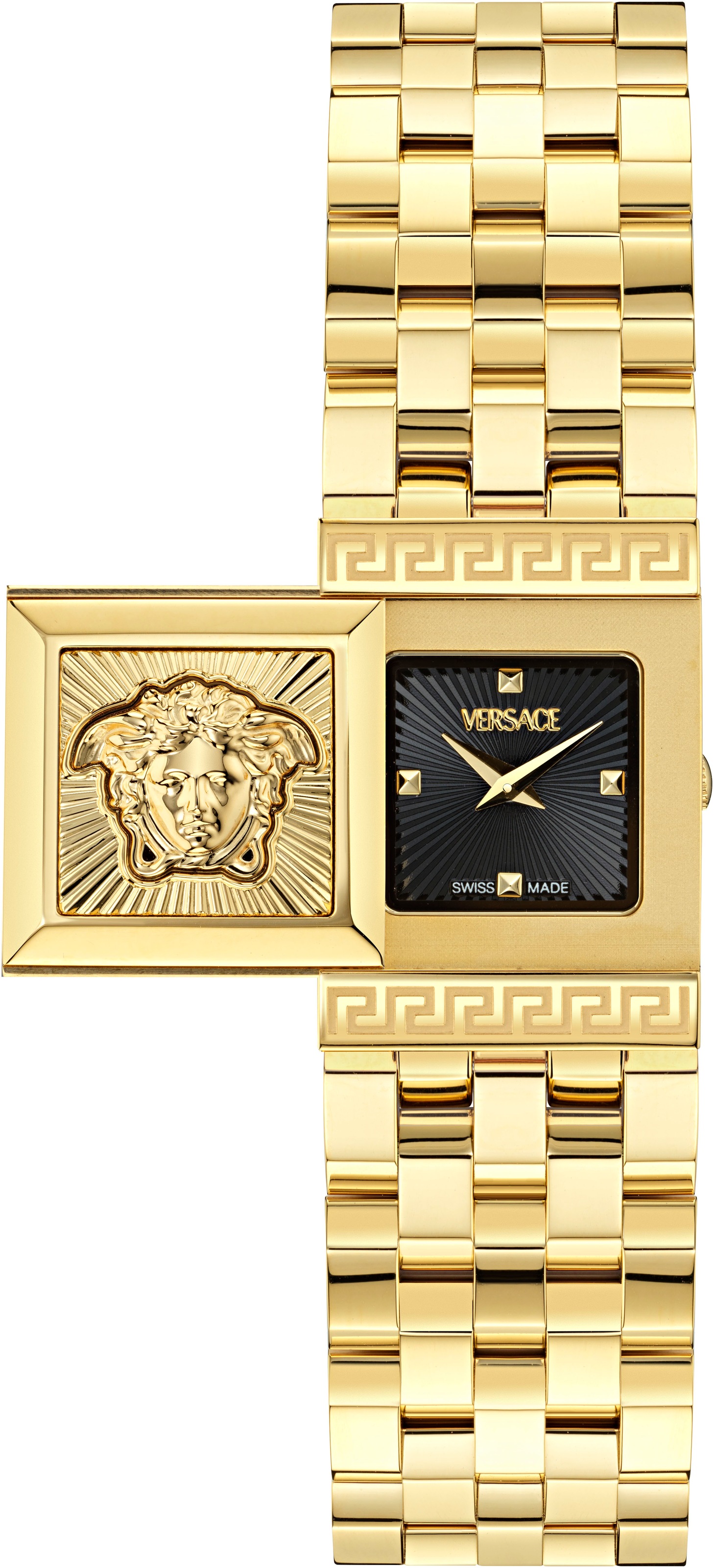 Versace Quarzuhr »VERSACE REVEAL«, Armbanduhr, Damenuhr, Swiss Made, Edelstahlarmband, analog