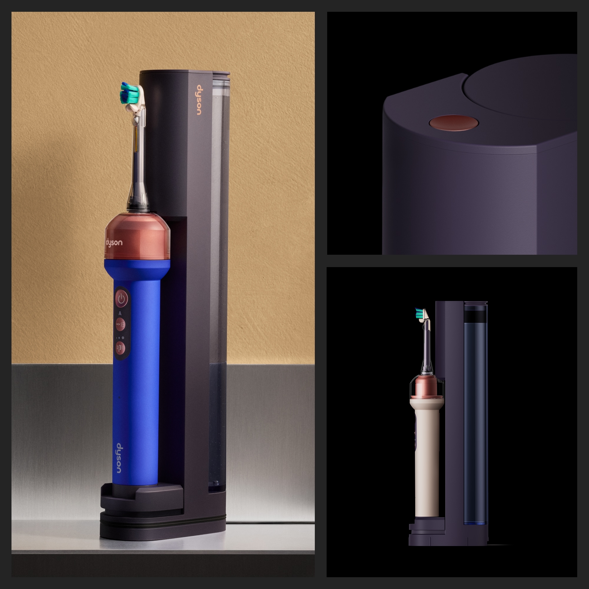 DYSON Elektrische Zahnbürste »Dyson CameraJet™« 2 Stk. Aufsteckbürsten Integrierte Kamera mit Gap Optical Targeting