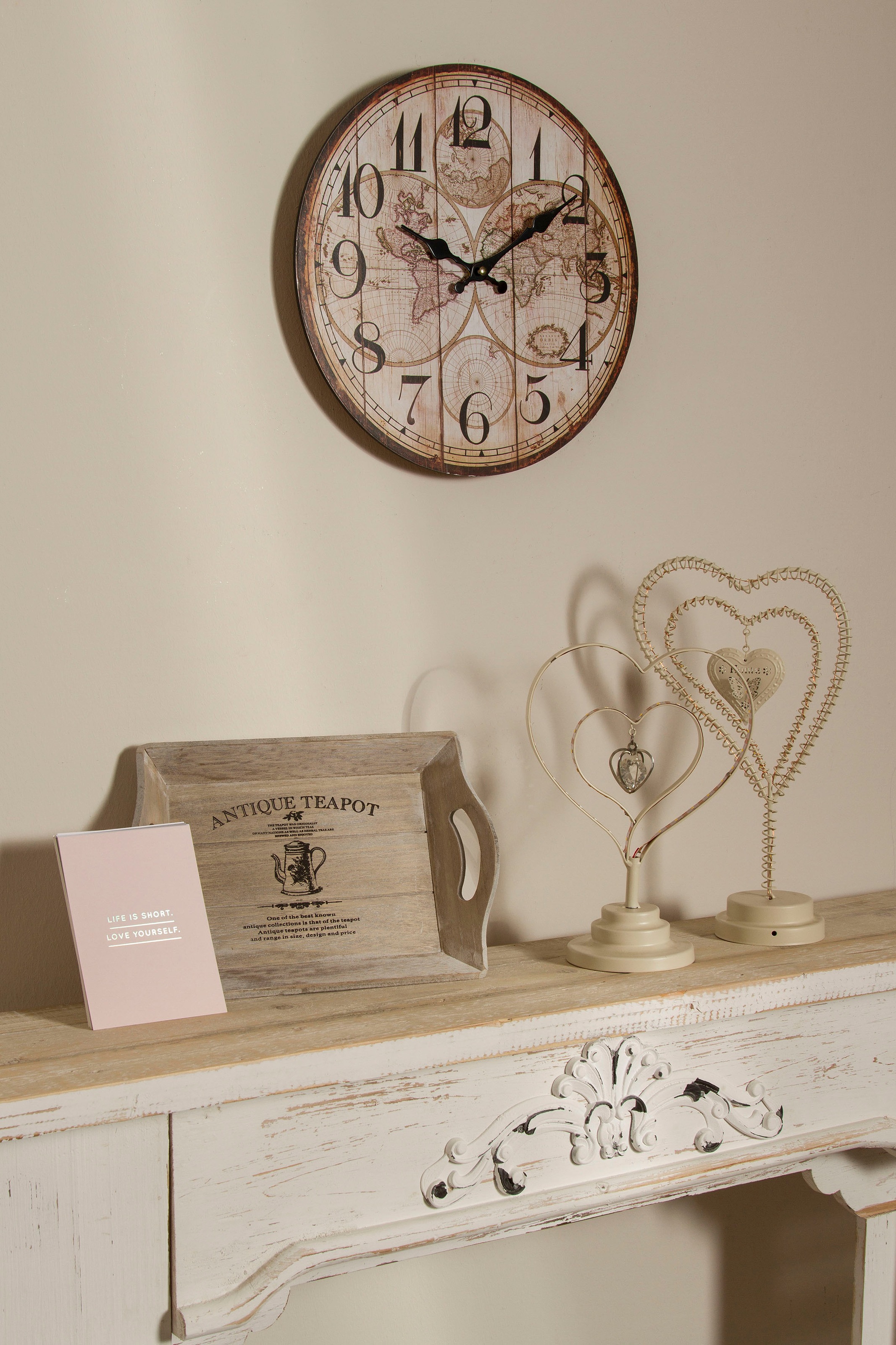Myflair Möbel & Accessoires Wanduhr ""Welf"", weiß, rund, dekorativ in Küch günstig online kaufen