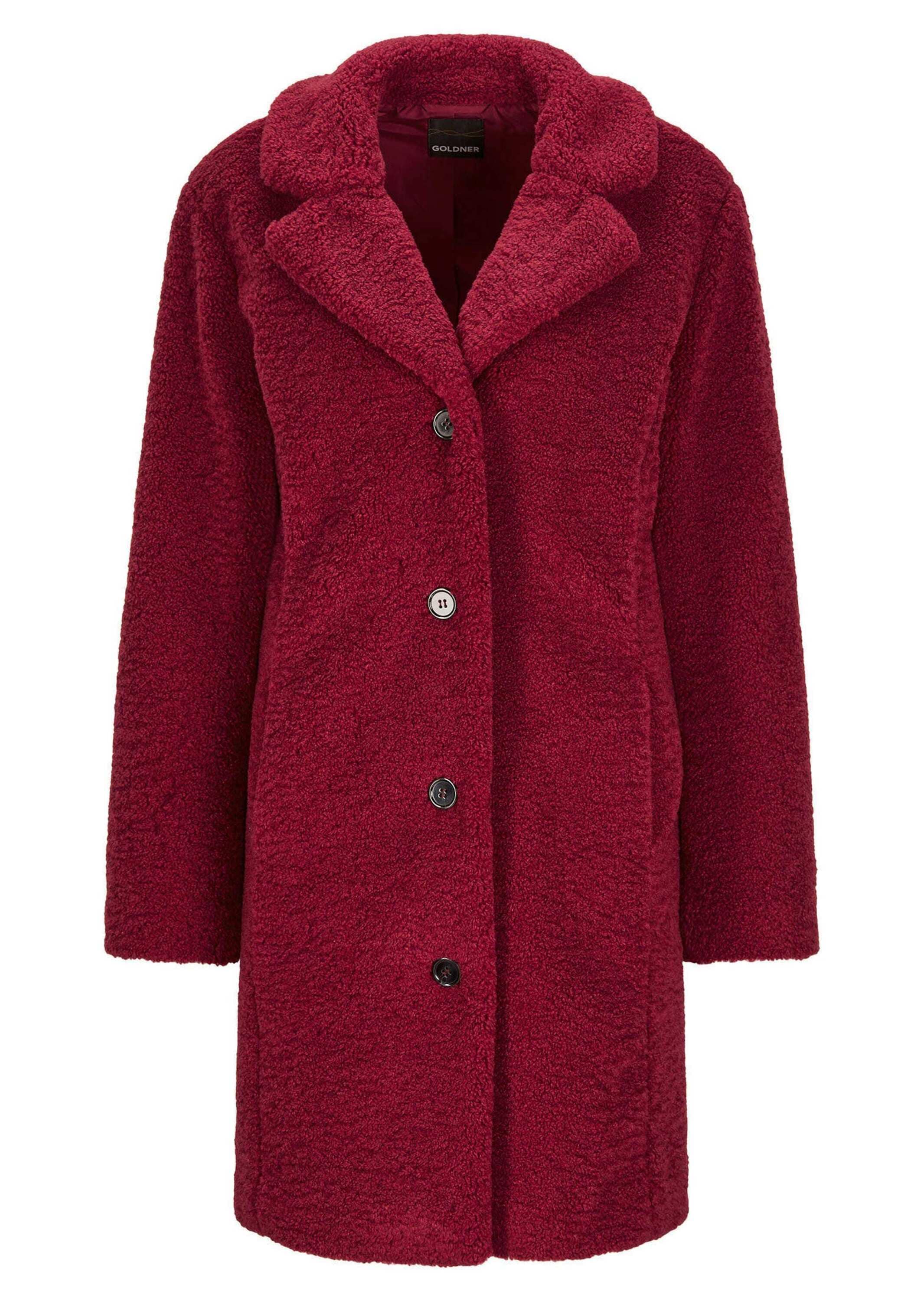 GOLDNER Winterjacke "Kurzgröße Kuscheliger Teddymantel, Reverskragen" Nahtt günstig online kaufen