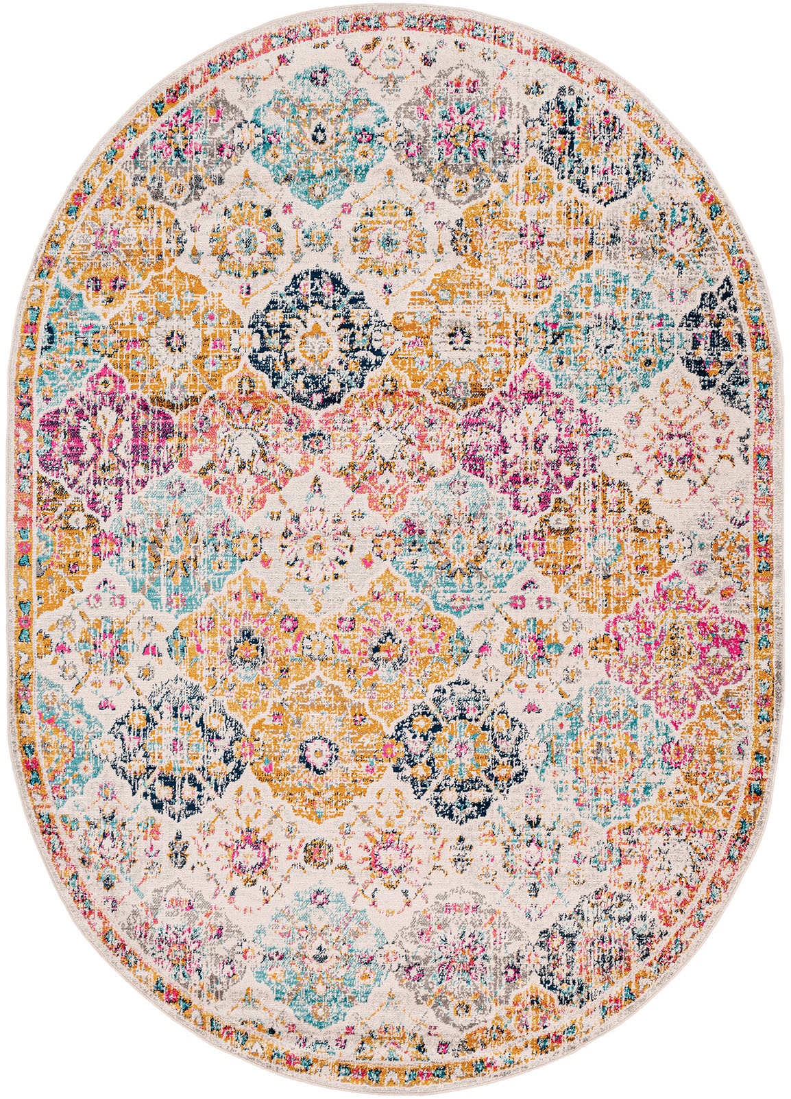 Livabliss Teppich "CUZCO" oval 11 mm Höhe Orient-Optik, Vintage Design, Boh günstig online kaufen