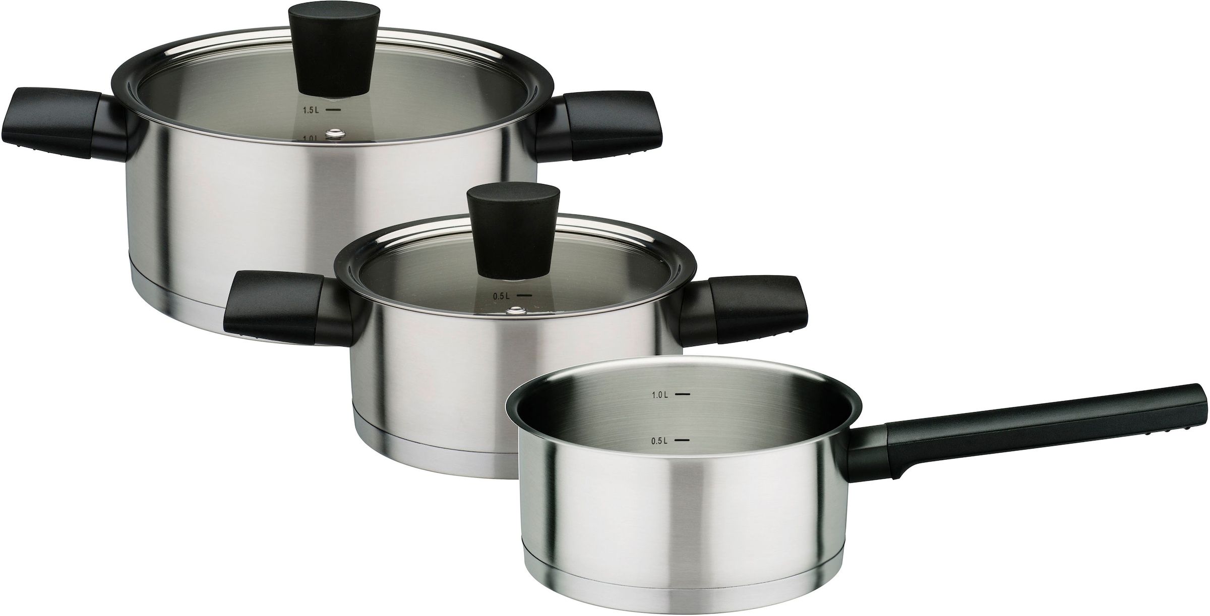 GSW Topf-Set "Novero" Set, 1 Kochtopf 16 x H 8,0 cm, 1 Kochtopf 20 x H 10 c günstig online kaufen